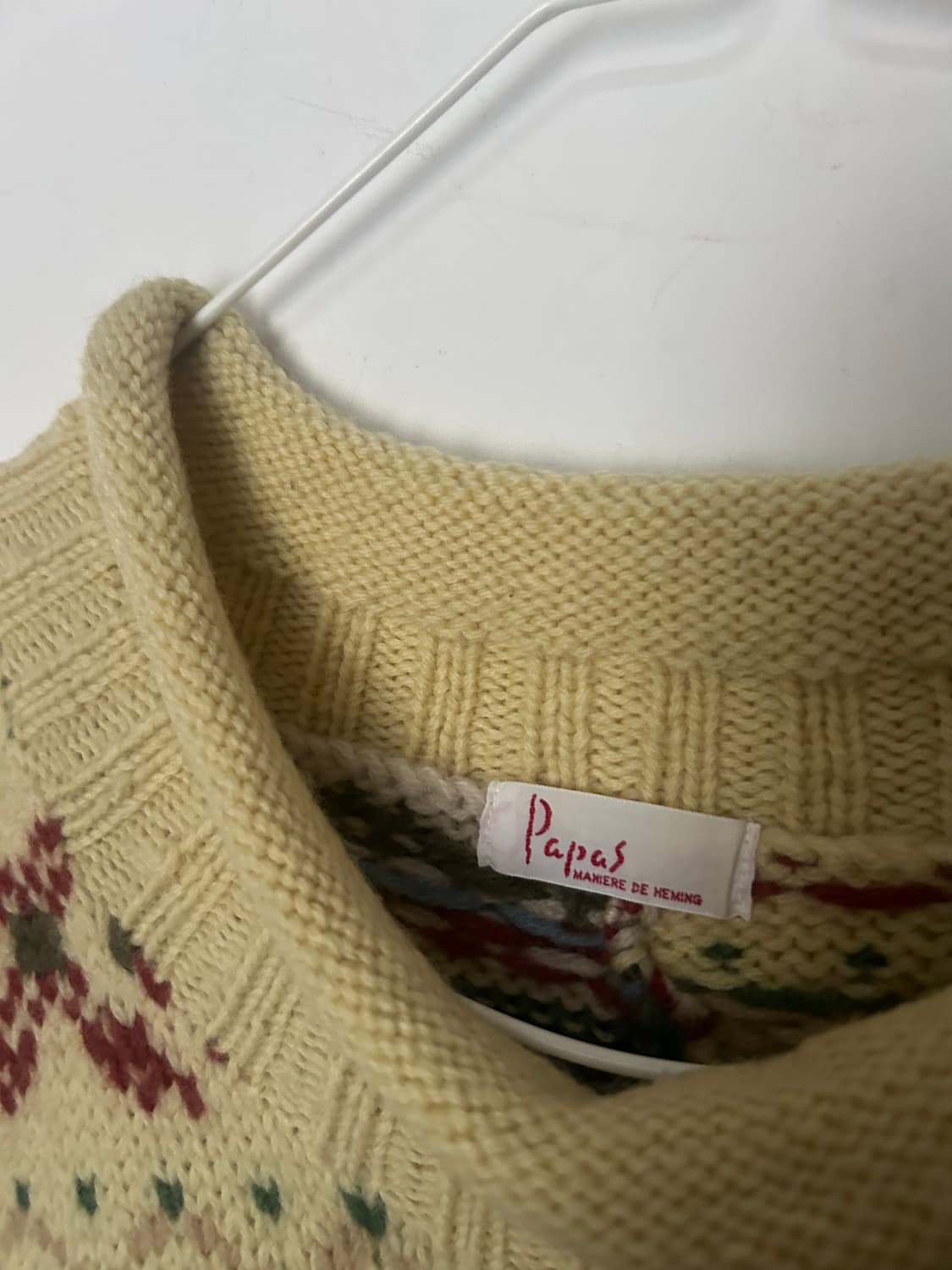 Papas 패치워크 니트 상품이미지2