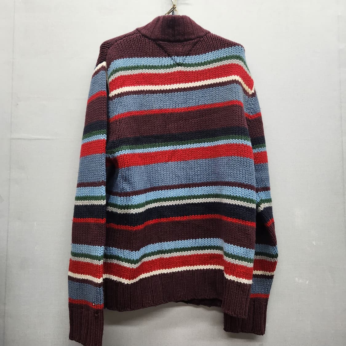 올드스쿨 타미힐피거 멀티컬러 니트집업 XL(XL) 상품이미지3