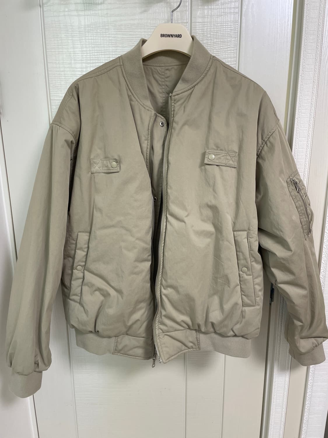 브라운야드 리버시블 MA-1(스톤) 상품이미지1