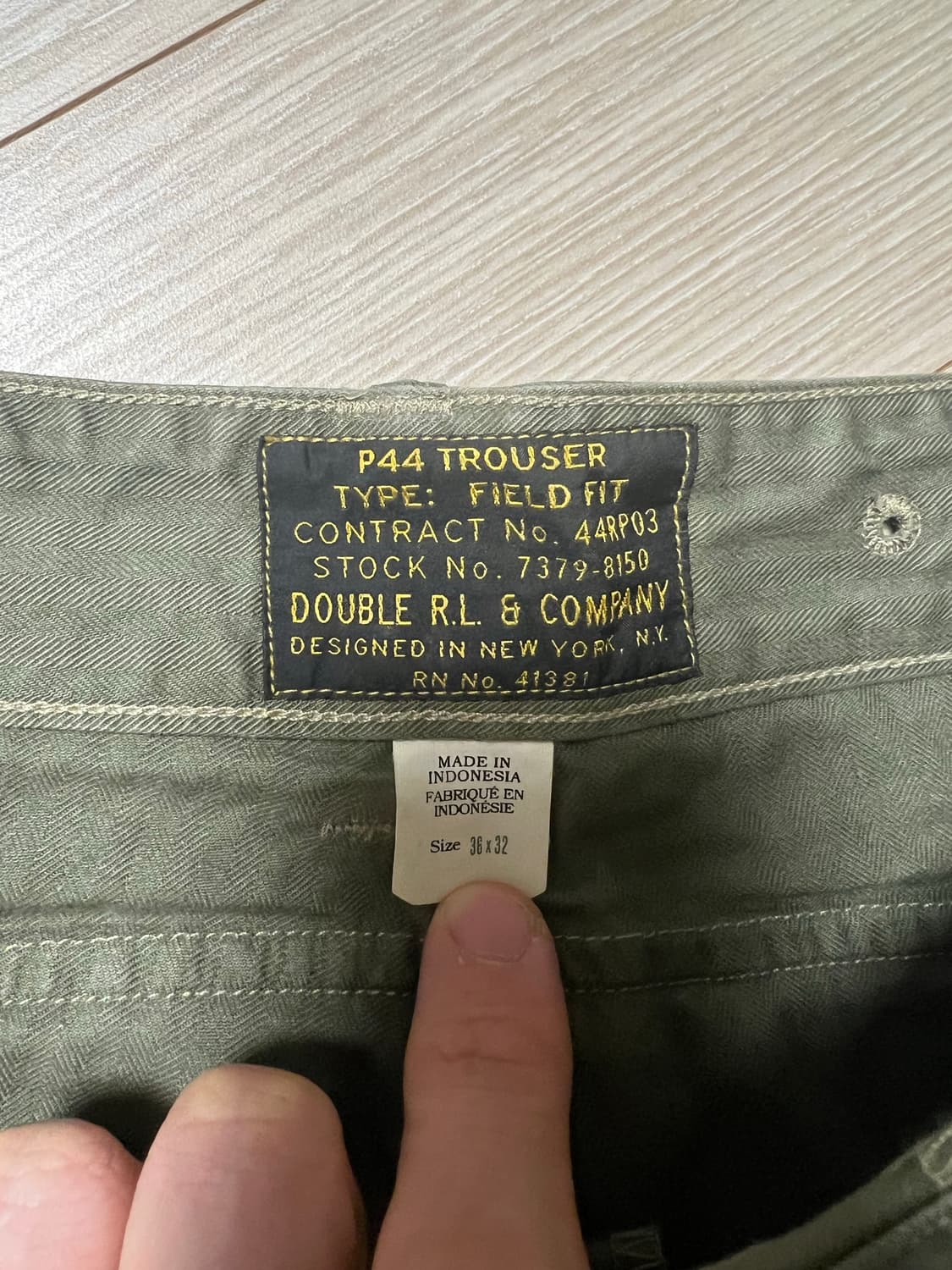 RRL p44 hbt 몽키팬츠 36/32 상품이미지5