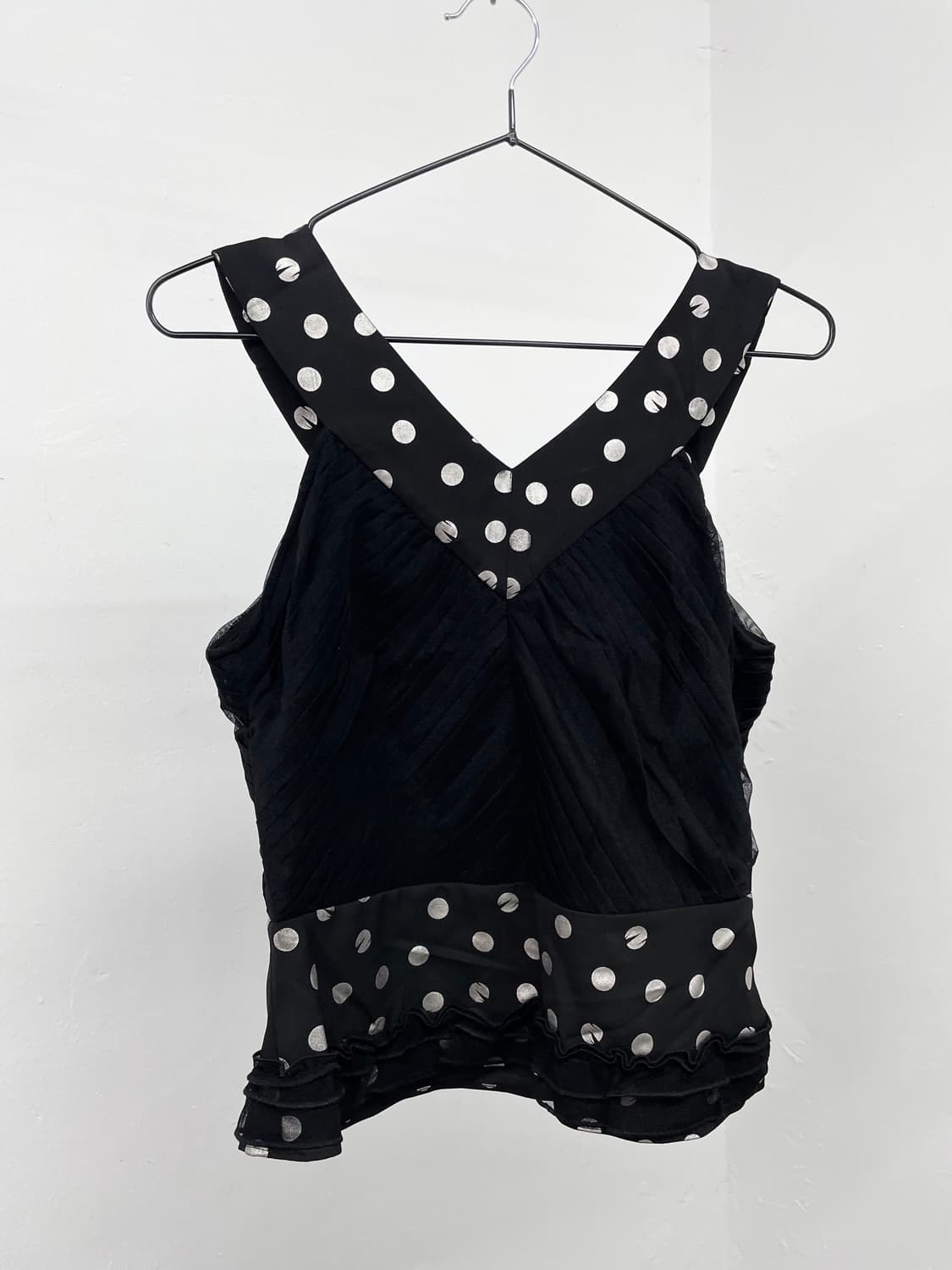 도트 셔링 프릴 탑🎹 상품이미지2