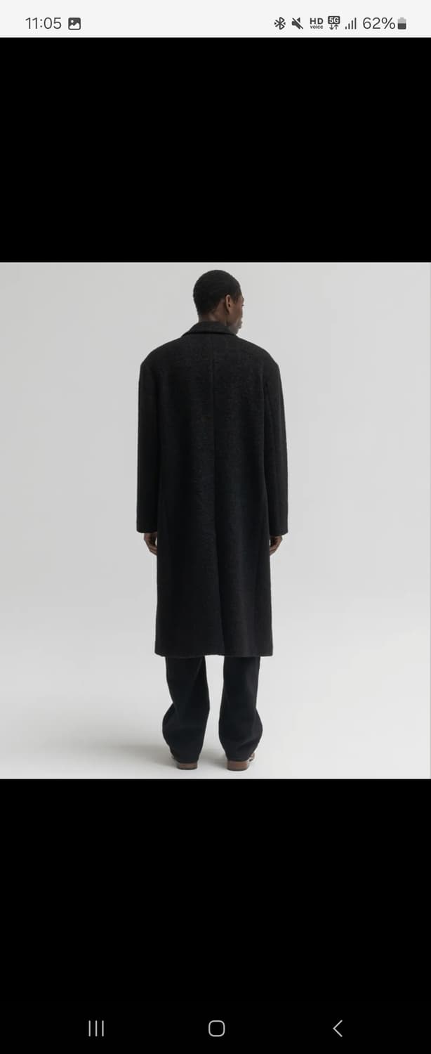 인사일런스 블랙 롱 코트 상품이미지6