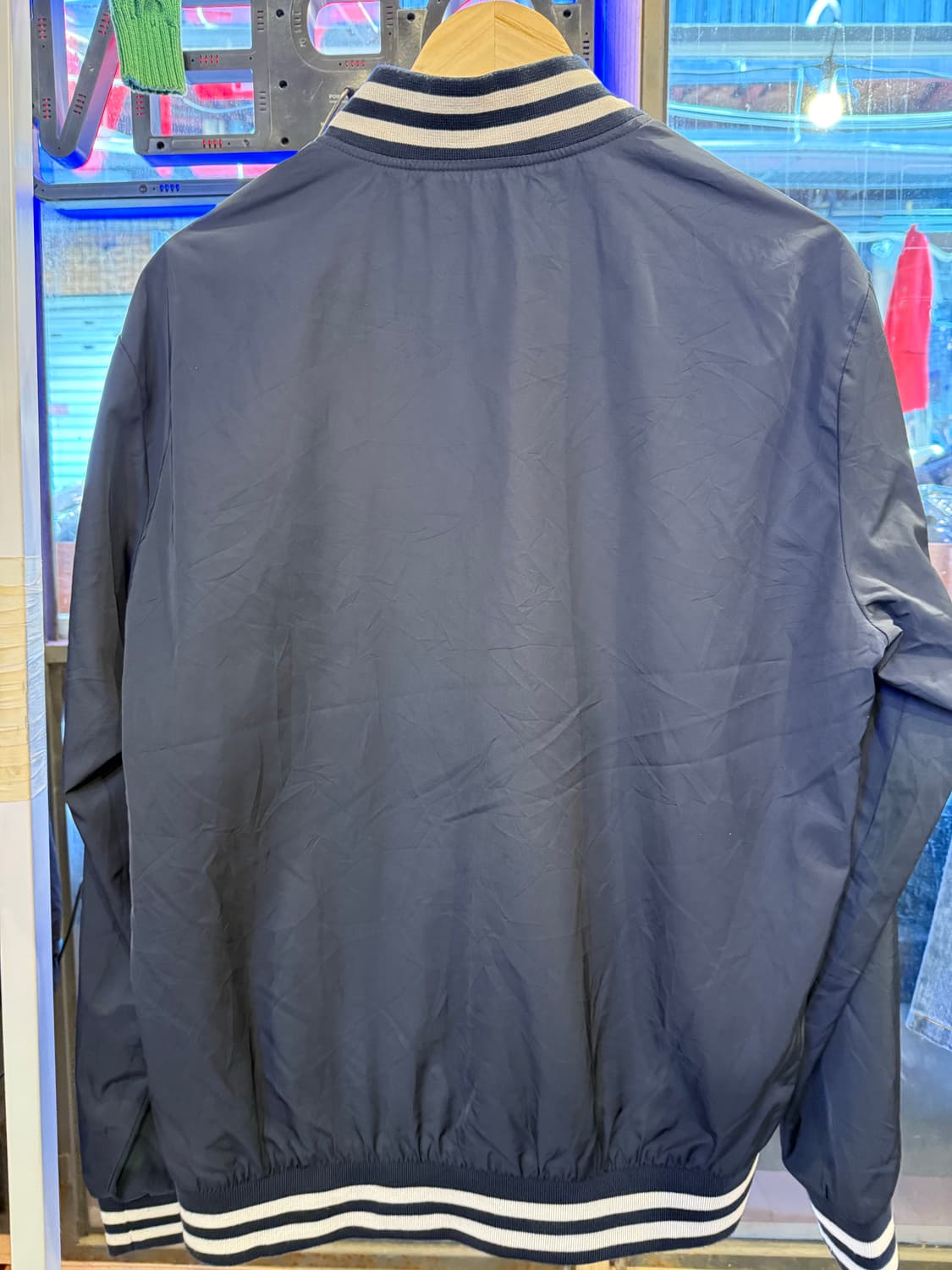 스투시 기어 블랙 바시티 자켓 상품이미지2