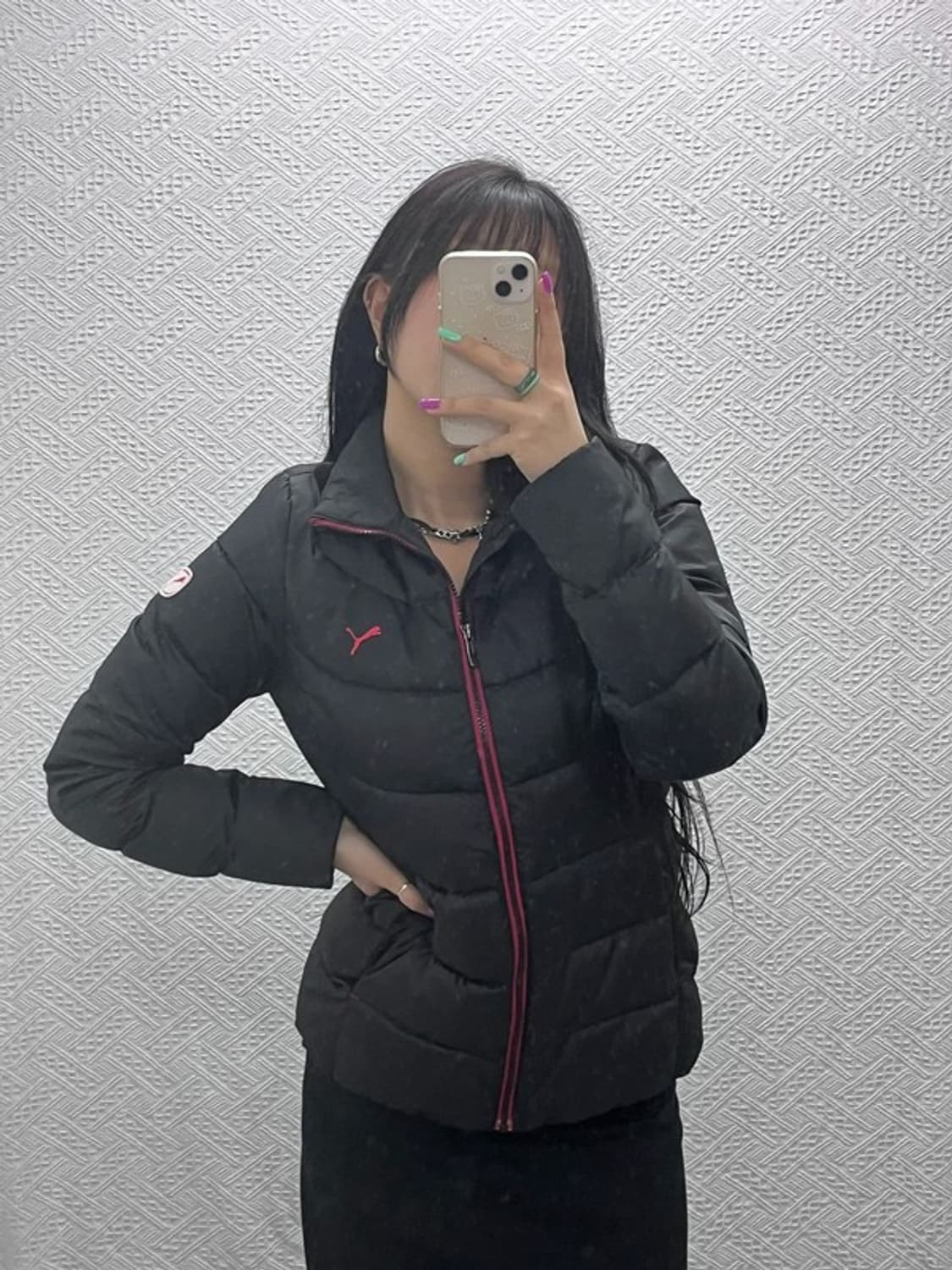 푸마 레트로 슬림핏 덕다운 경량 패딩 L C07210 상품이미지1