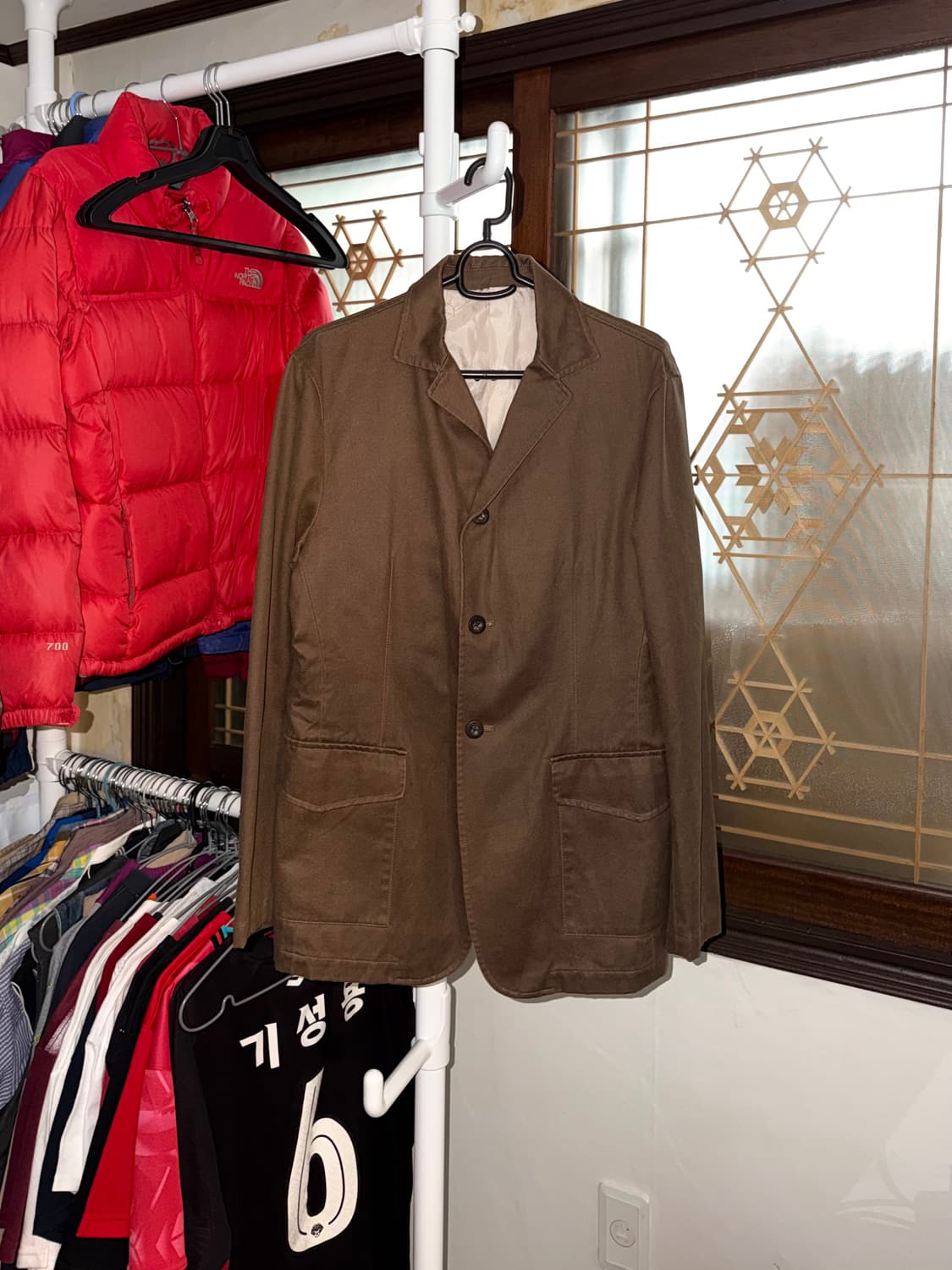 A.B.X 워크 블레이저 자켓 브라운 상품이미지1