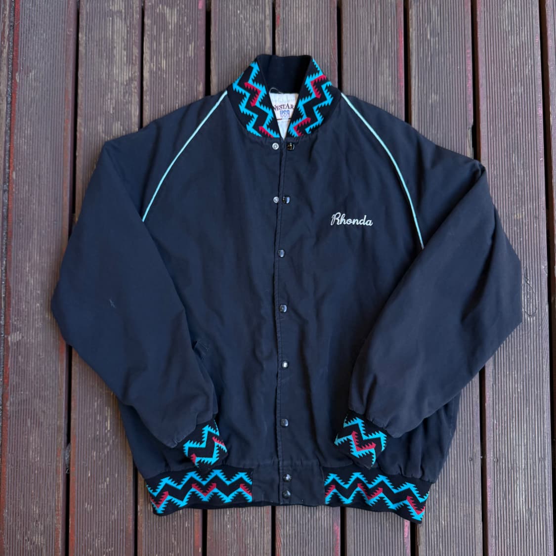 WESTARK 블랙 패턴 봄버 자켓 Rhonda 상품이미지1