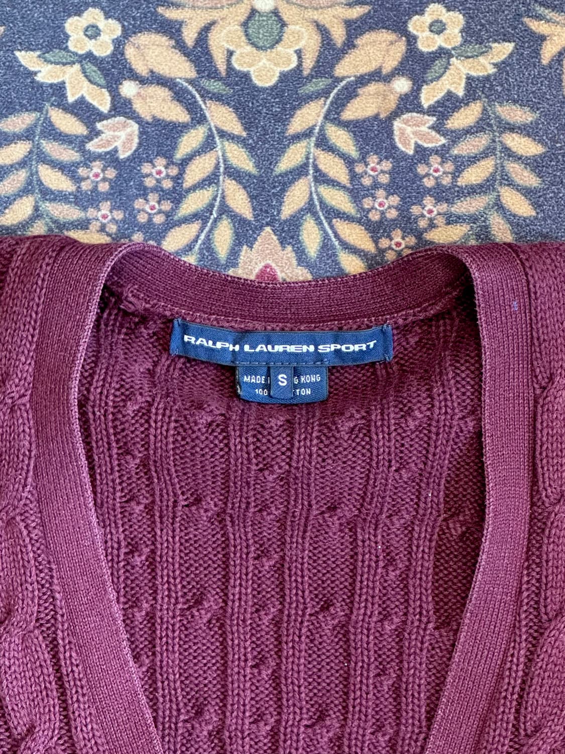 랄프로렌 스포츠 케이블 가디건 꽈배기 가디건 상품이미지2