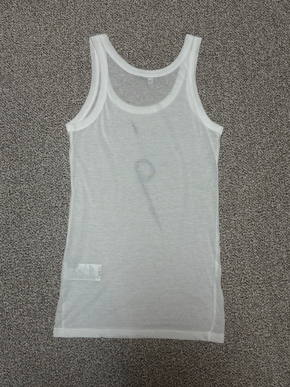 앤드뮐미스터 화이트 슬리브리스 탱크탑 상품이미지4