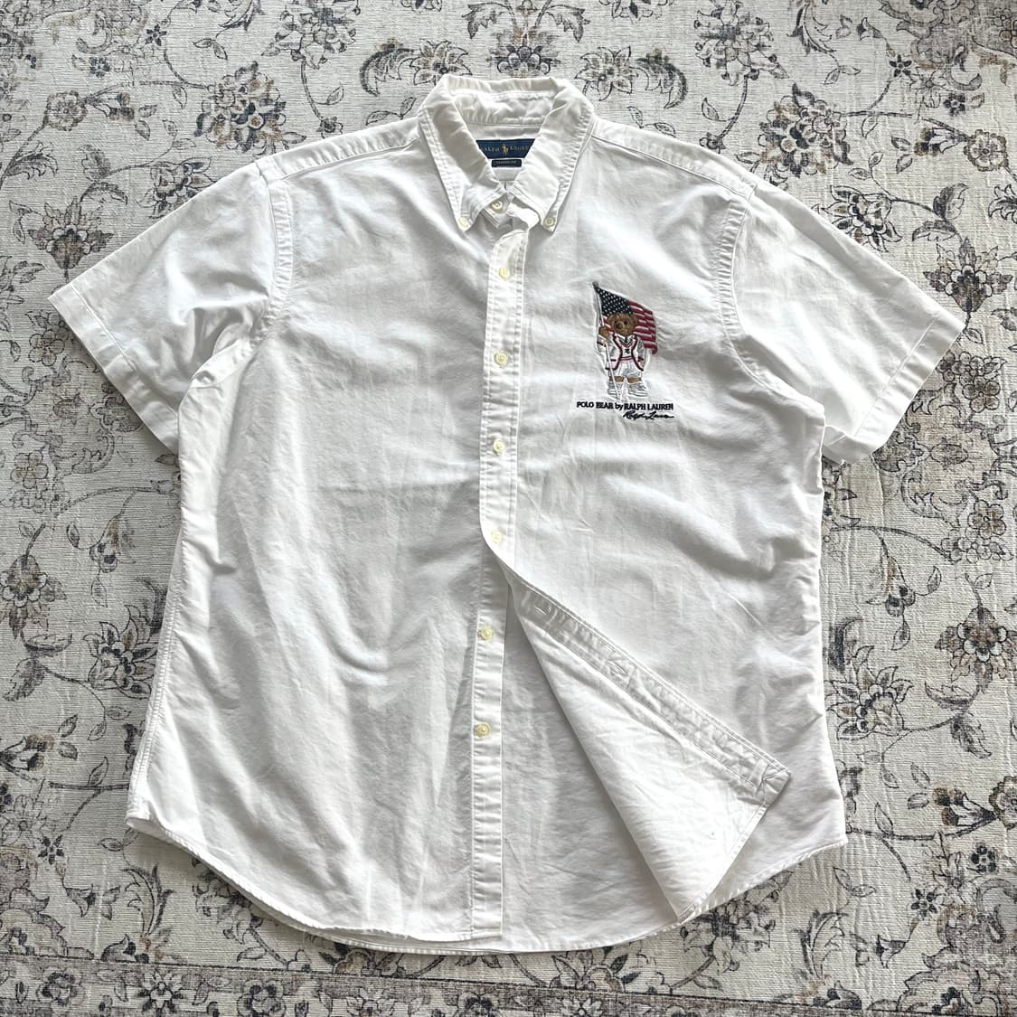 폴로 성조기 베어 빅로고 자수 셔츠 상품이미지2