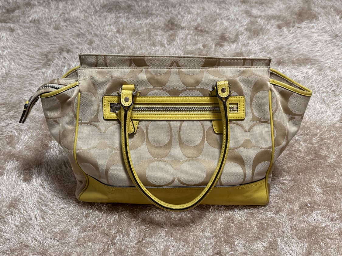 코치 숄더백 옐로우 상품이미지3