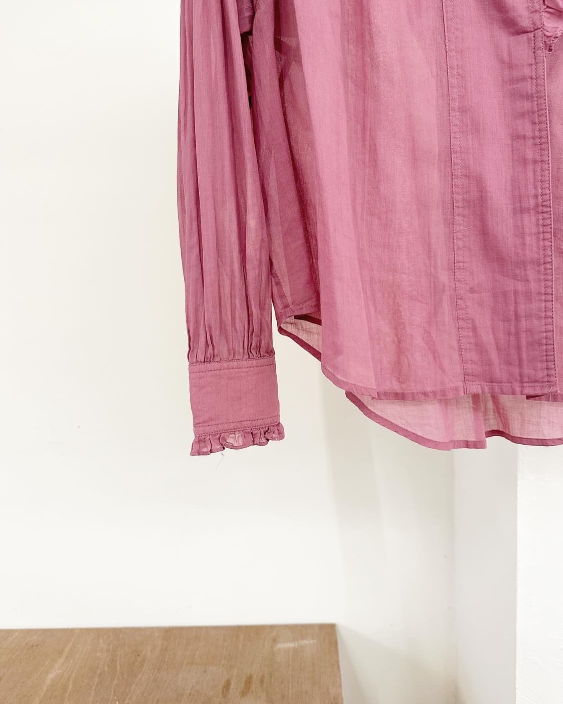 이자벨마랑 핑크 프릴 코튼 셔츠 상품이미지6