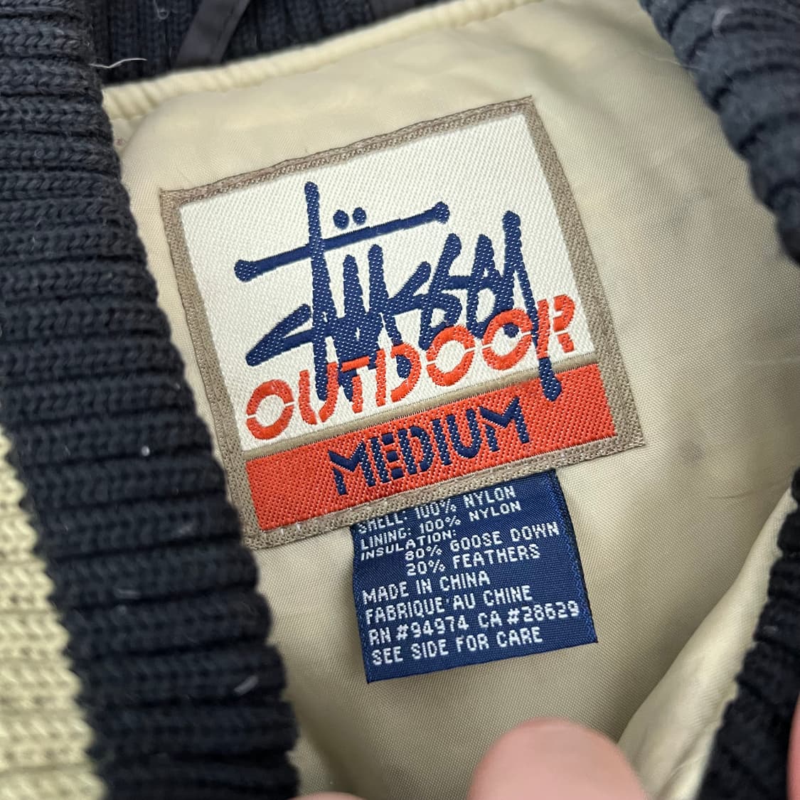 스투시 90s 아웃도어 아카이브 스탁로고 푸퍼 다운 자켓 상품이미지4