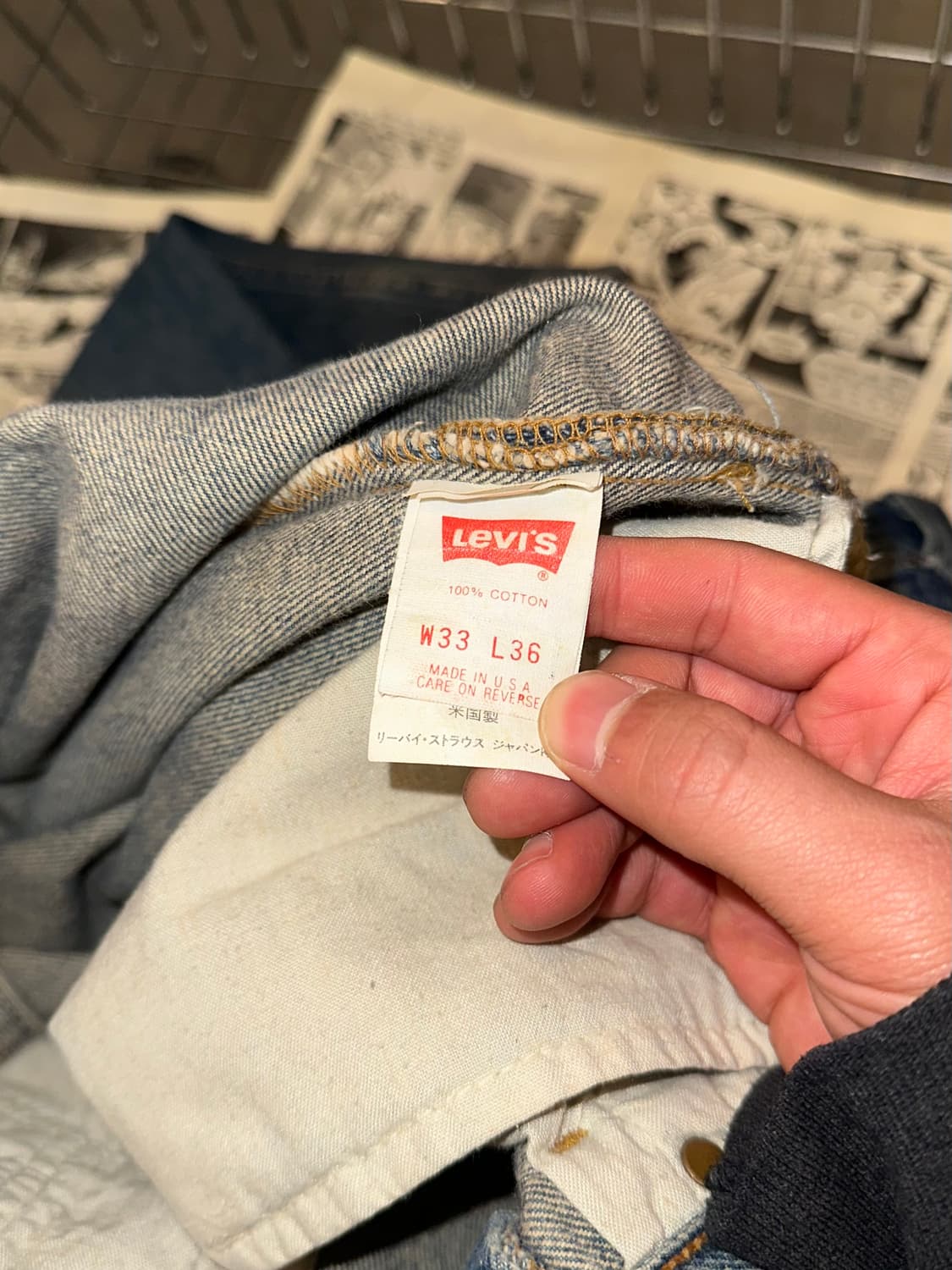 90’s Levi’s 501 552 USA denim pants 상품이미지10