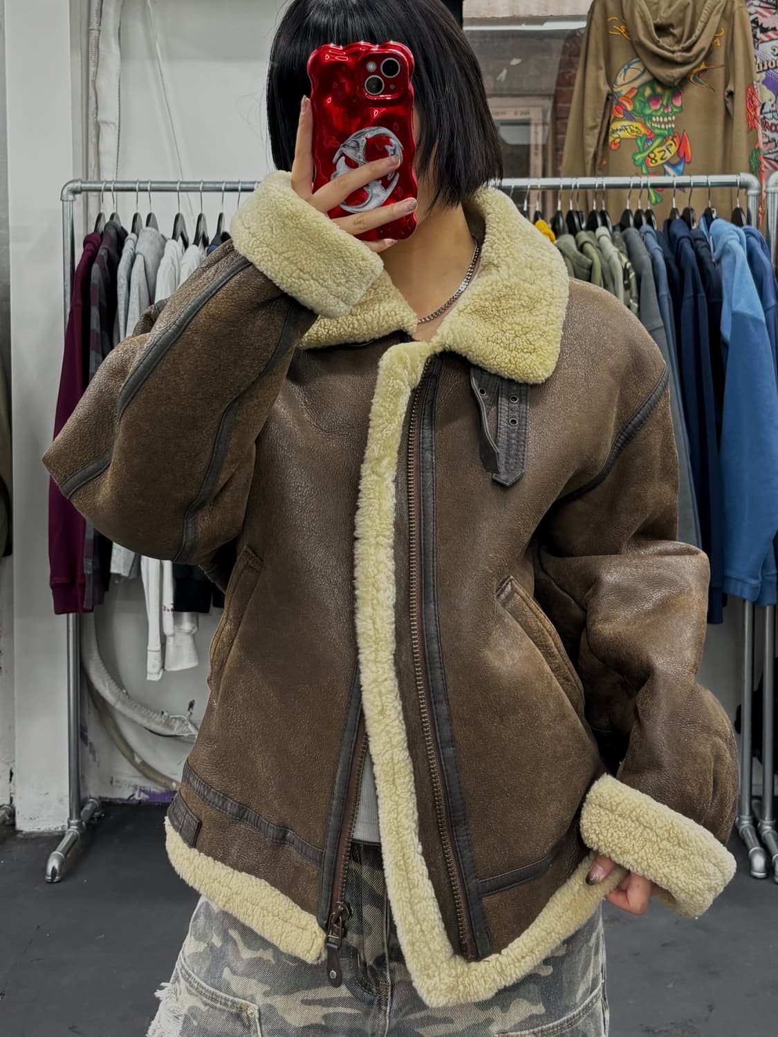 Type-B3 무스탕 자켓 상품이미지4