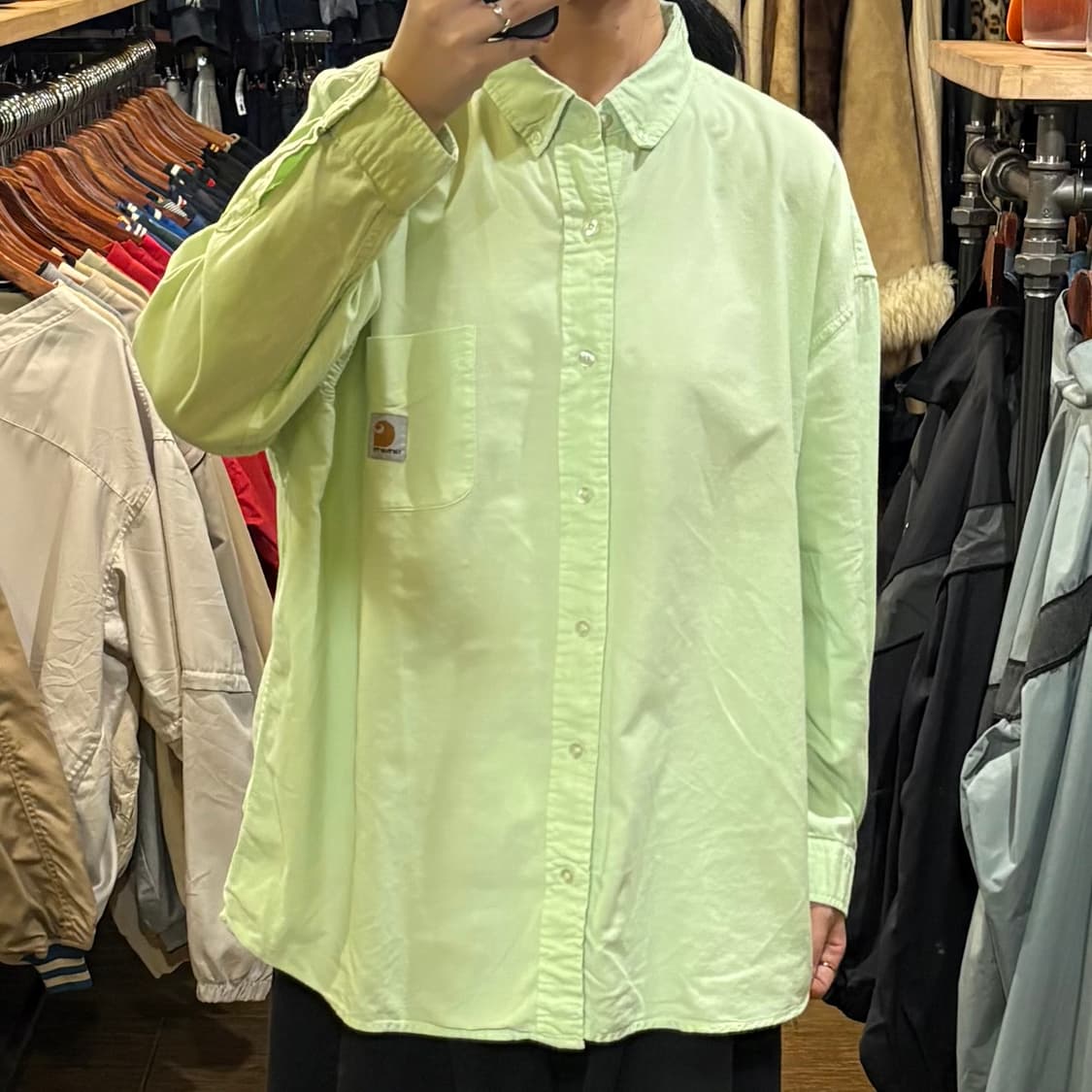 [HI] Carhartt 칼하트 긴팔셔츠 민트 상품이미지2