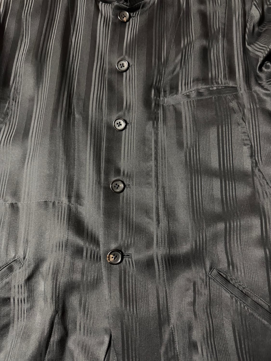 Yohji Yamamoto Pour Homme 2008 아카이실크 자켓 상품이미지4