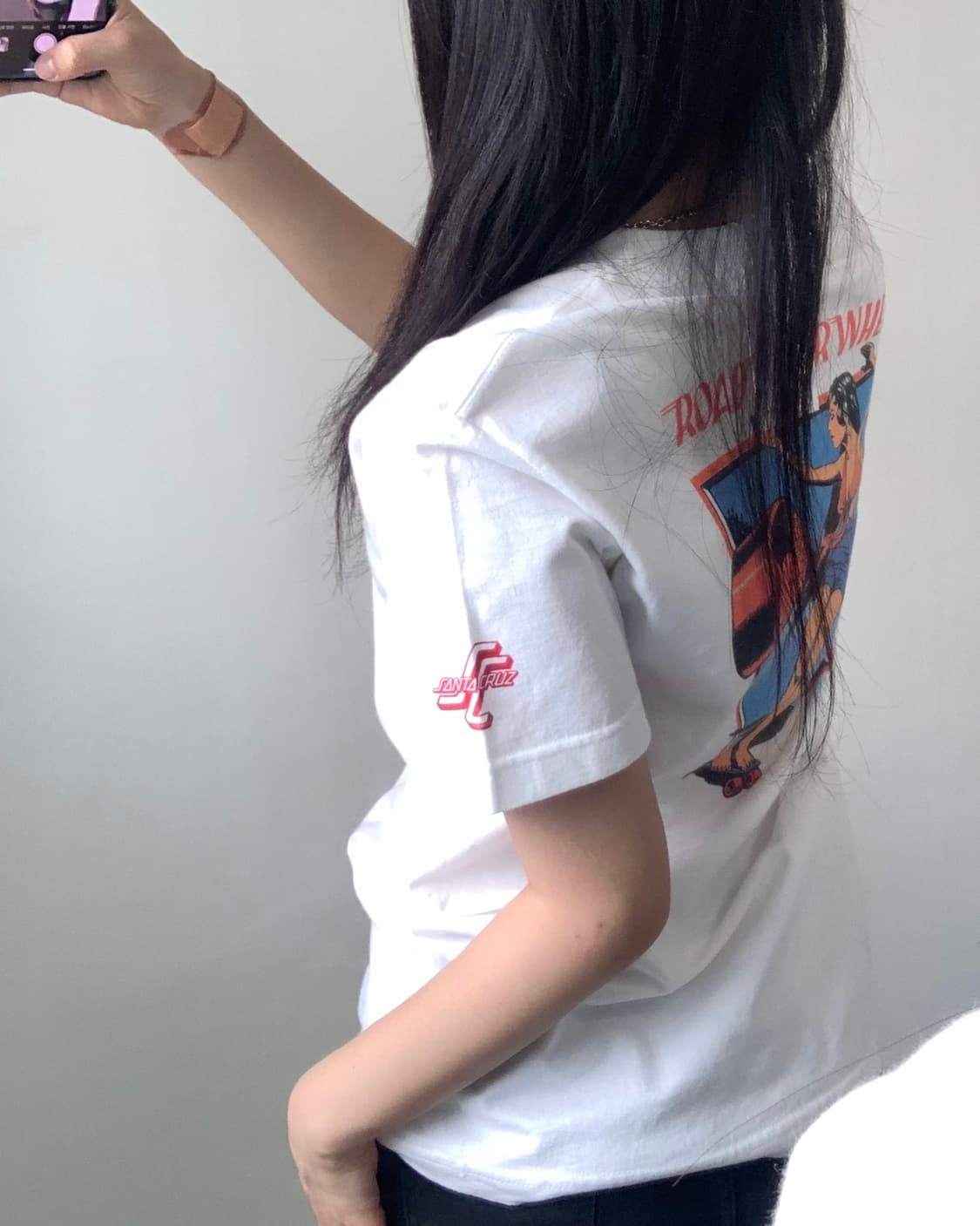 NHS 로드라이더 화이트 반팔 상품이미지2