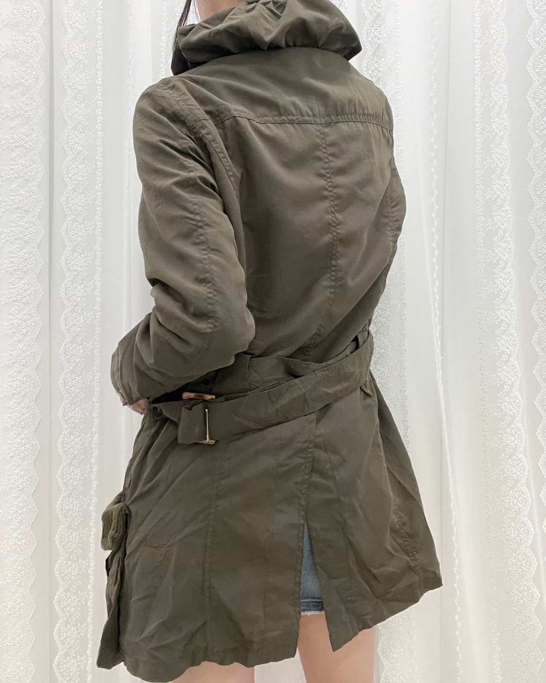 빈티지 포켓 디테일 벨티트 야상 자켓 상품이미지4