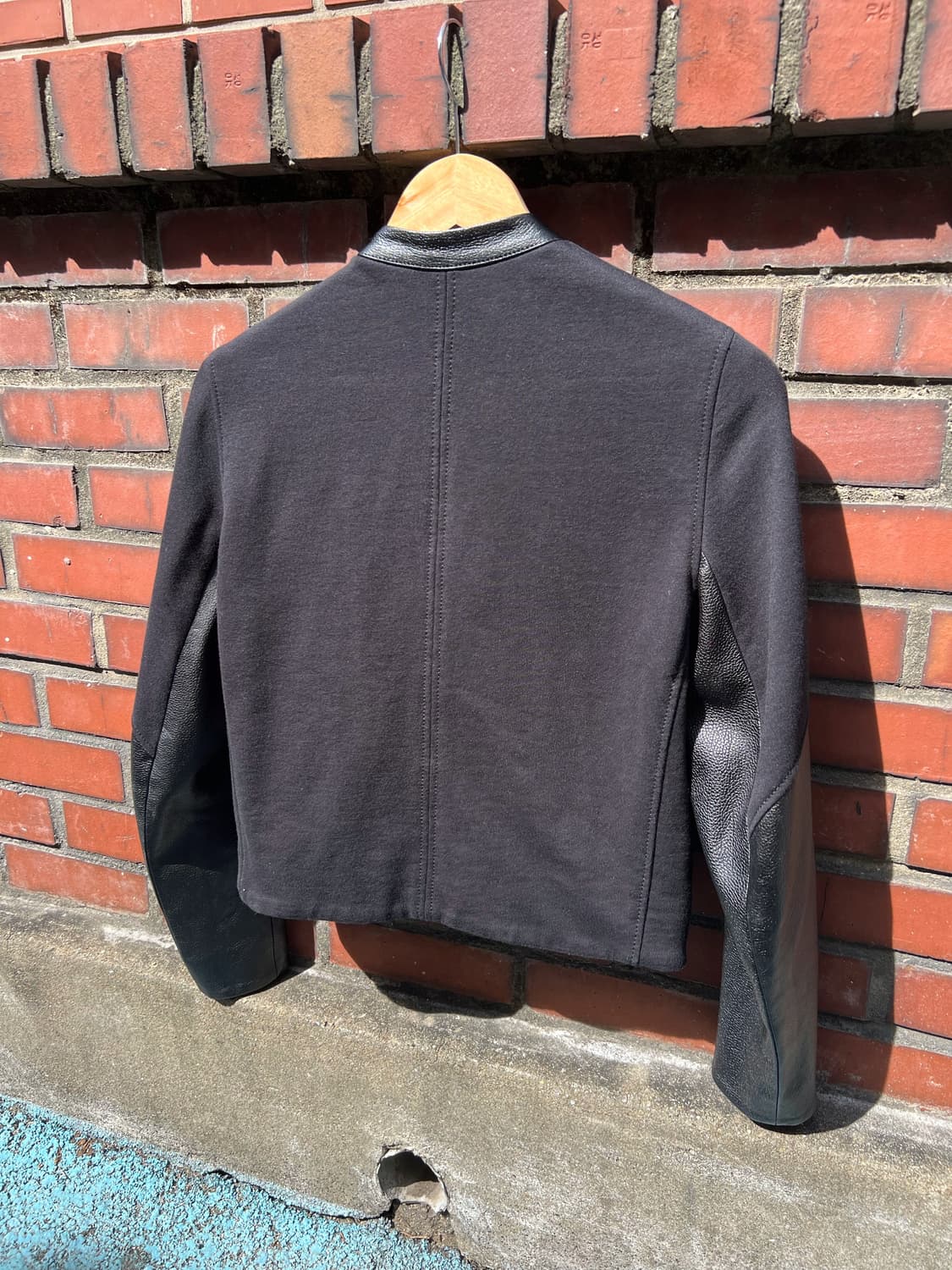 Helmut Lang Leather Sleeve Jacket 상품이미지4