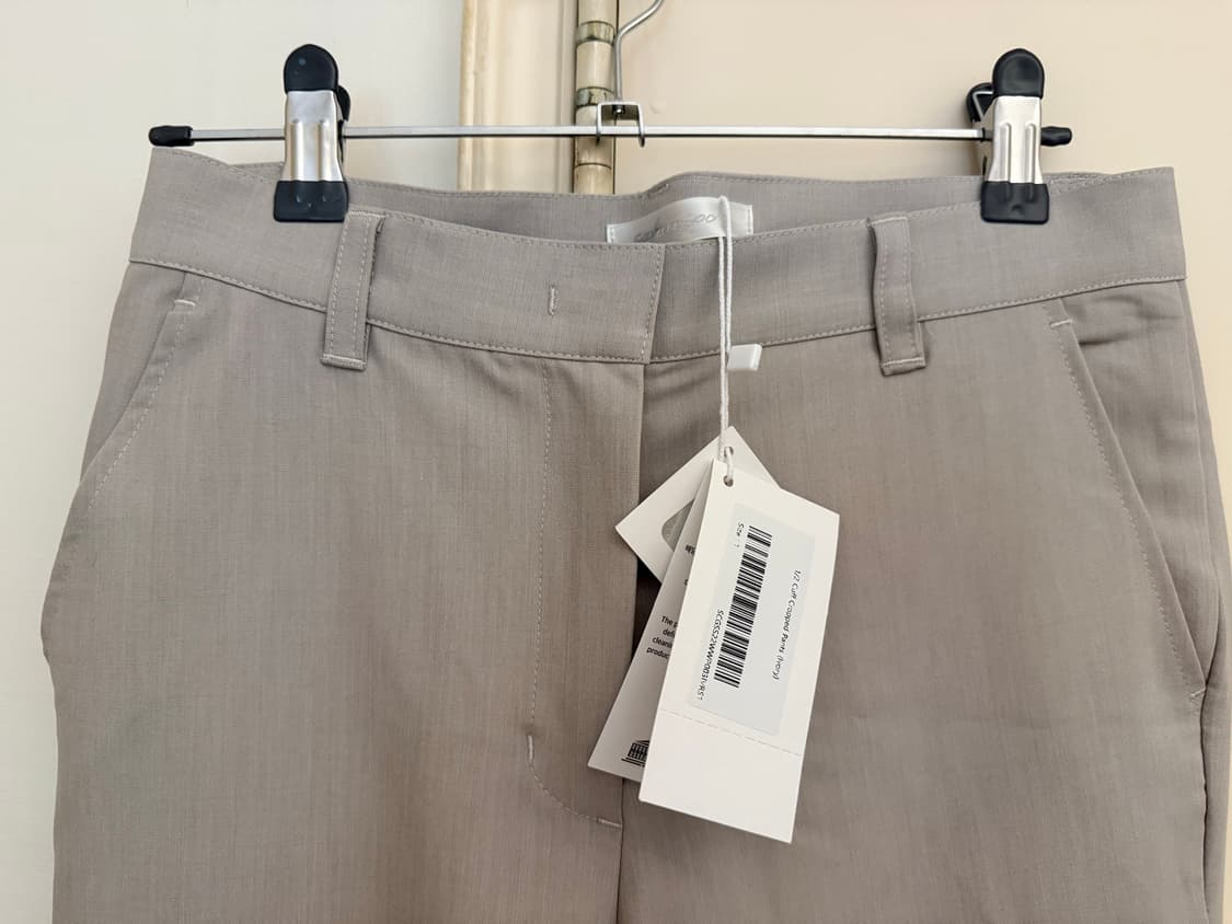 사파리스팟 1/2 Cuff Cropped Pants (Ivory) 상품이미지3