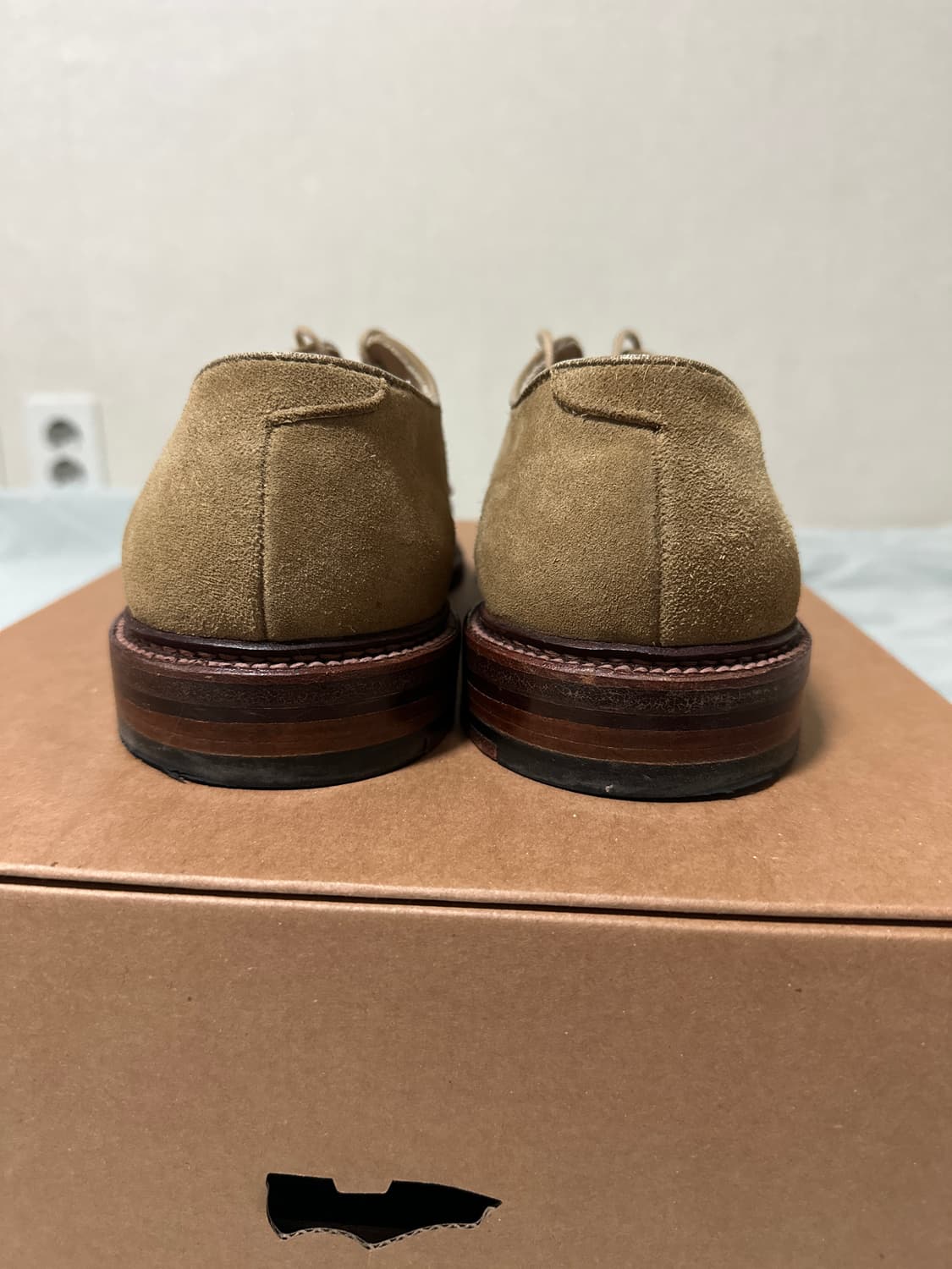 Alden 알든 29332F 언라인드 탄 스웨이드 더비 11D 상품이미지5