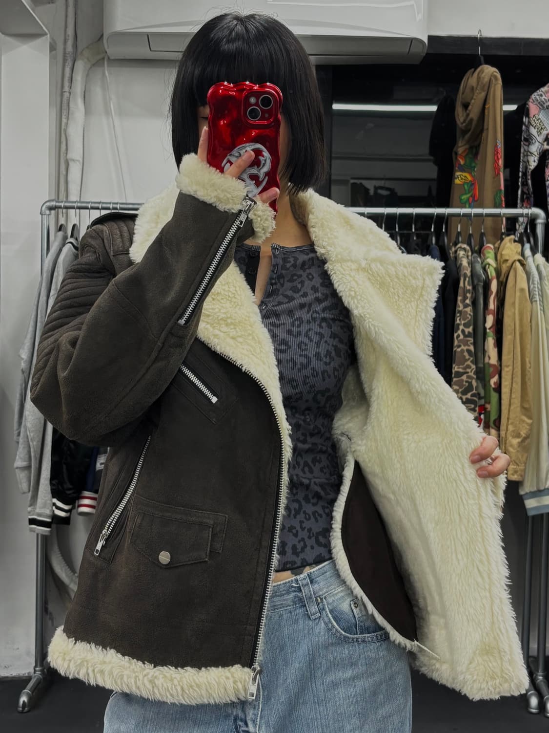 206 Homme 양가죽 무스탕 상품이미지5