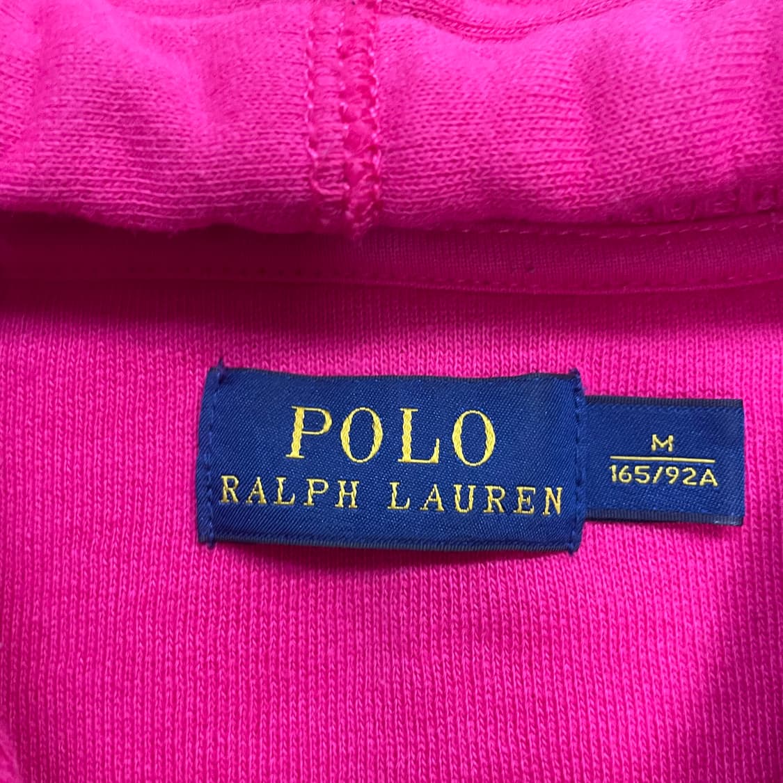 폴로 랄프로렌 포니 로고 후드집업 핑크 상품이미지4