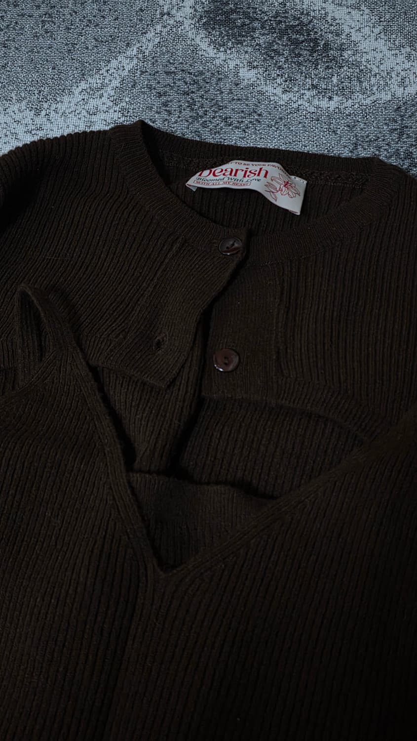 디어리쉬 니트 볼레로&슬리브리스 원피스 세트 55 (구매가 23만) 상품이미지4