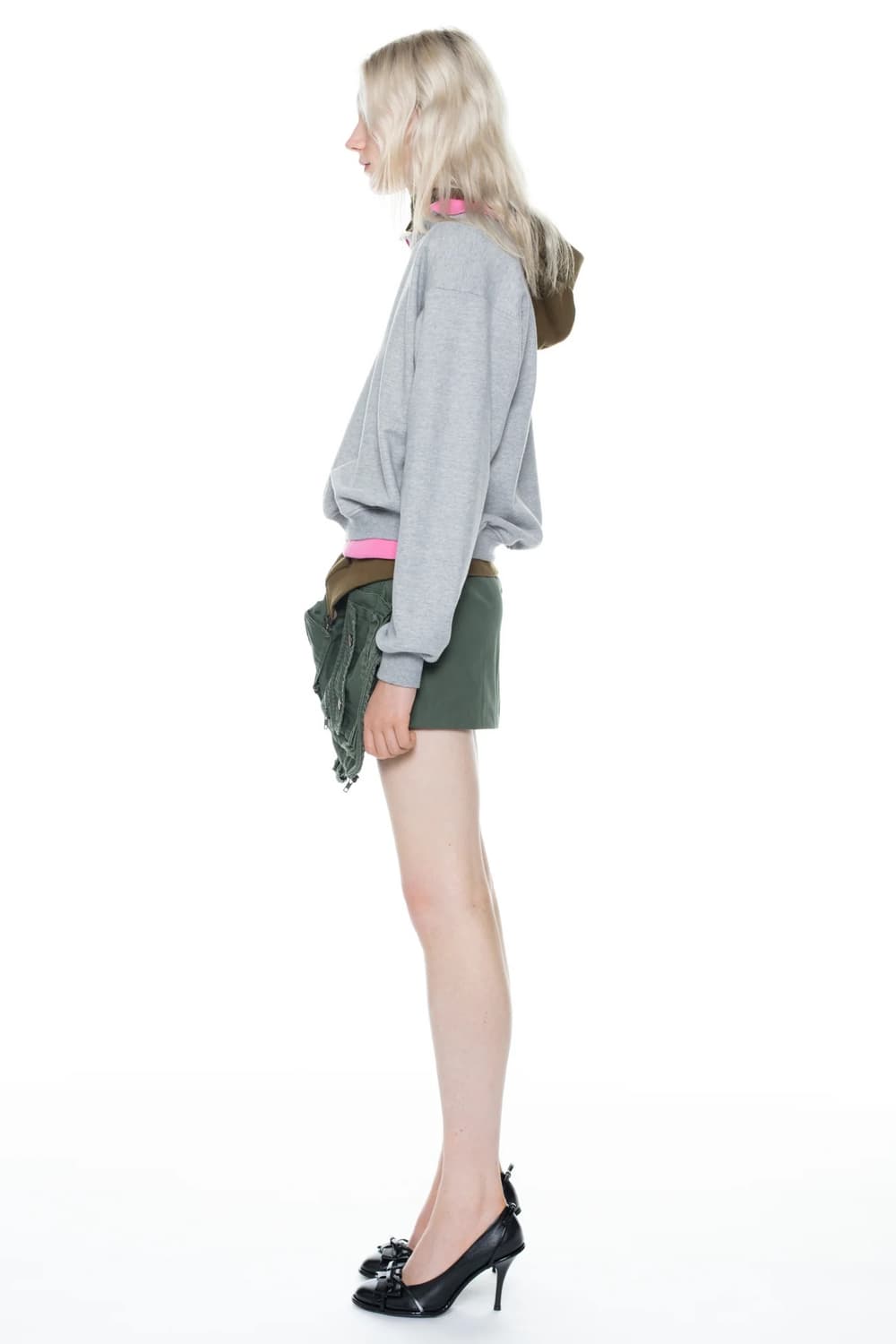 [M]어거스트 바론 All-in 25fw 트리플 후드티/그레이 카키 상품이미지8