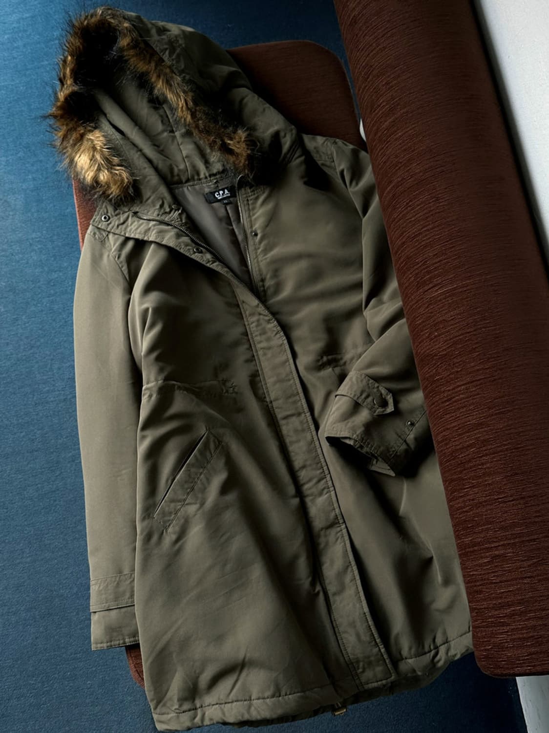 2way fur trimming mil design coat 상품이미지2