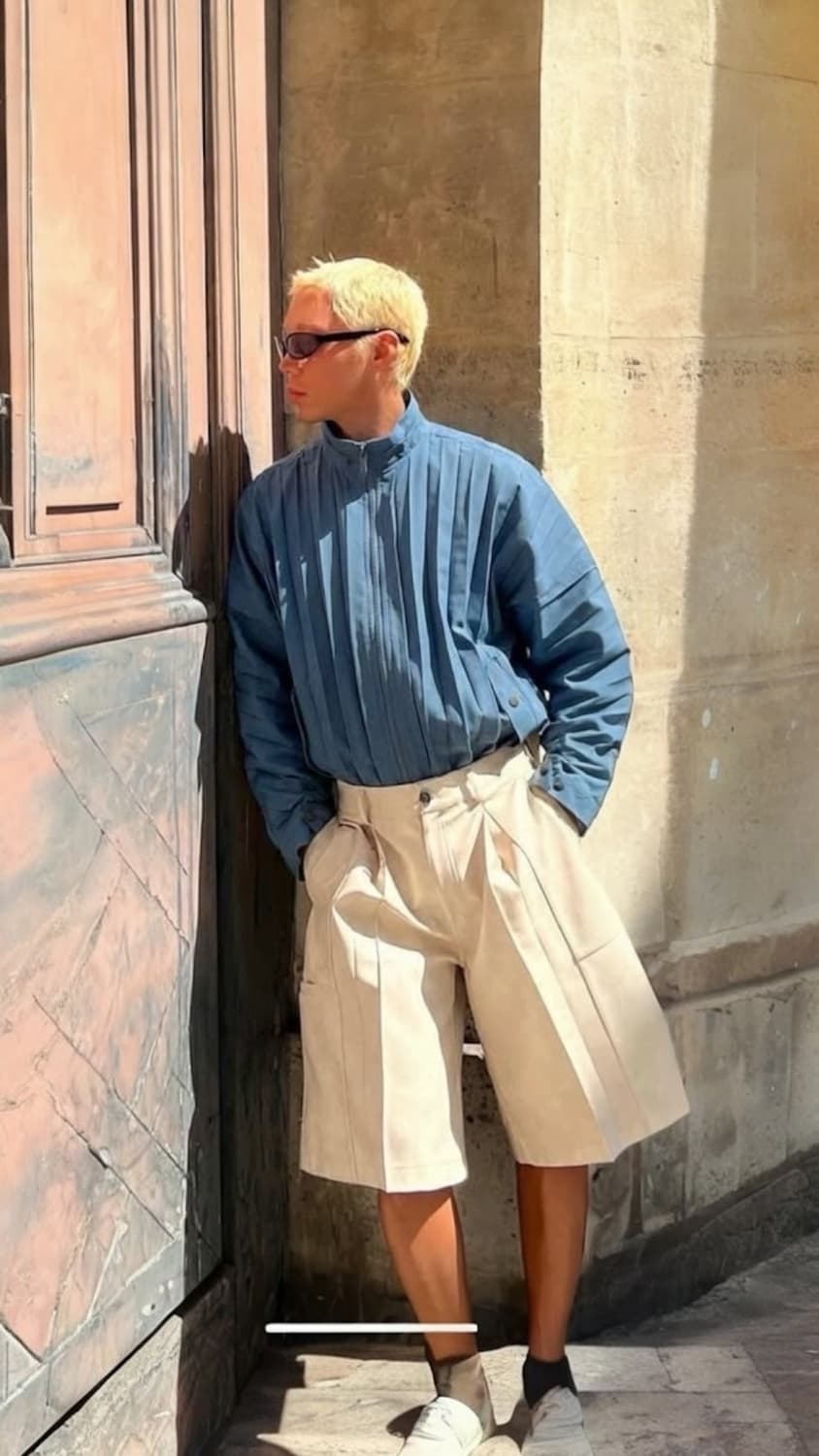 양갱착용) 이세이미야케 옴므플리세 8월 엣지자켓 1사이즈 상품이미지1