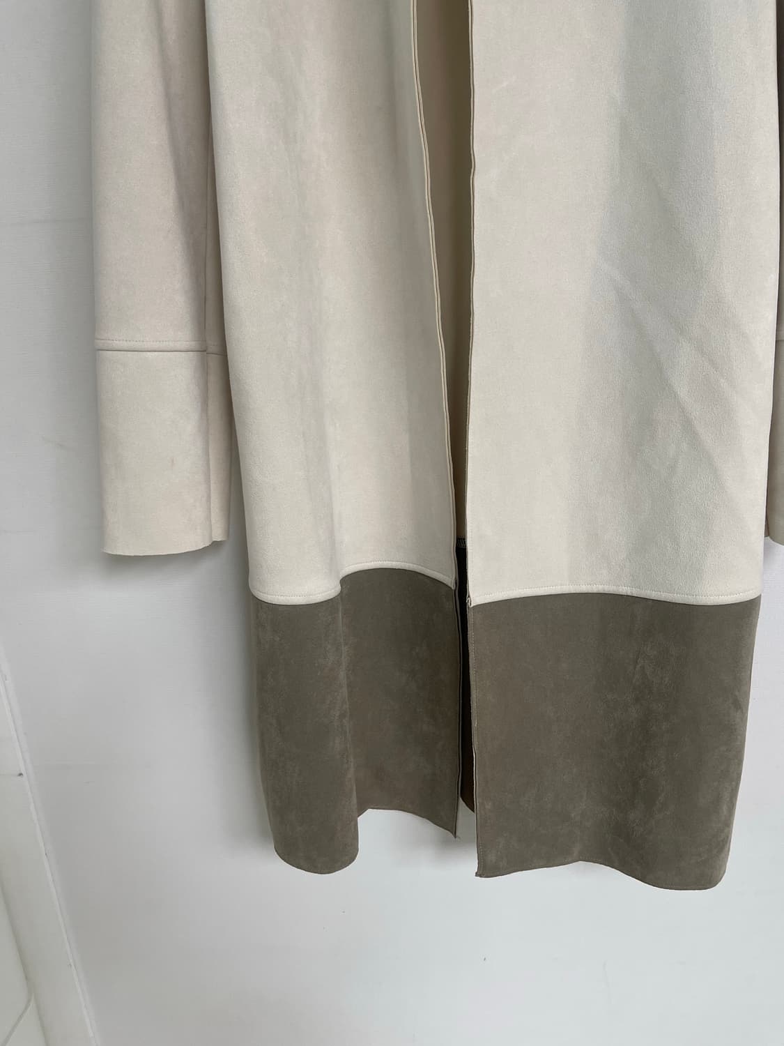 자라 ZARA 스웨이드 롱 자켓 55 상품이미지3