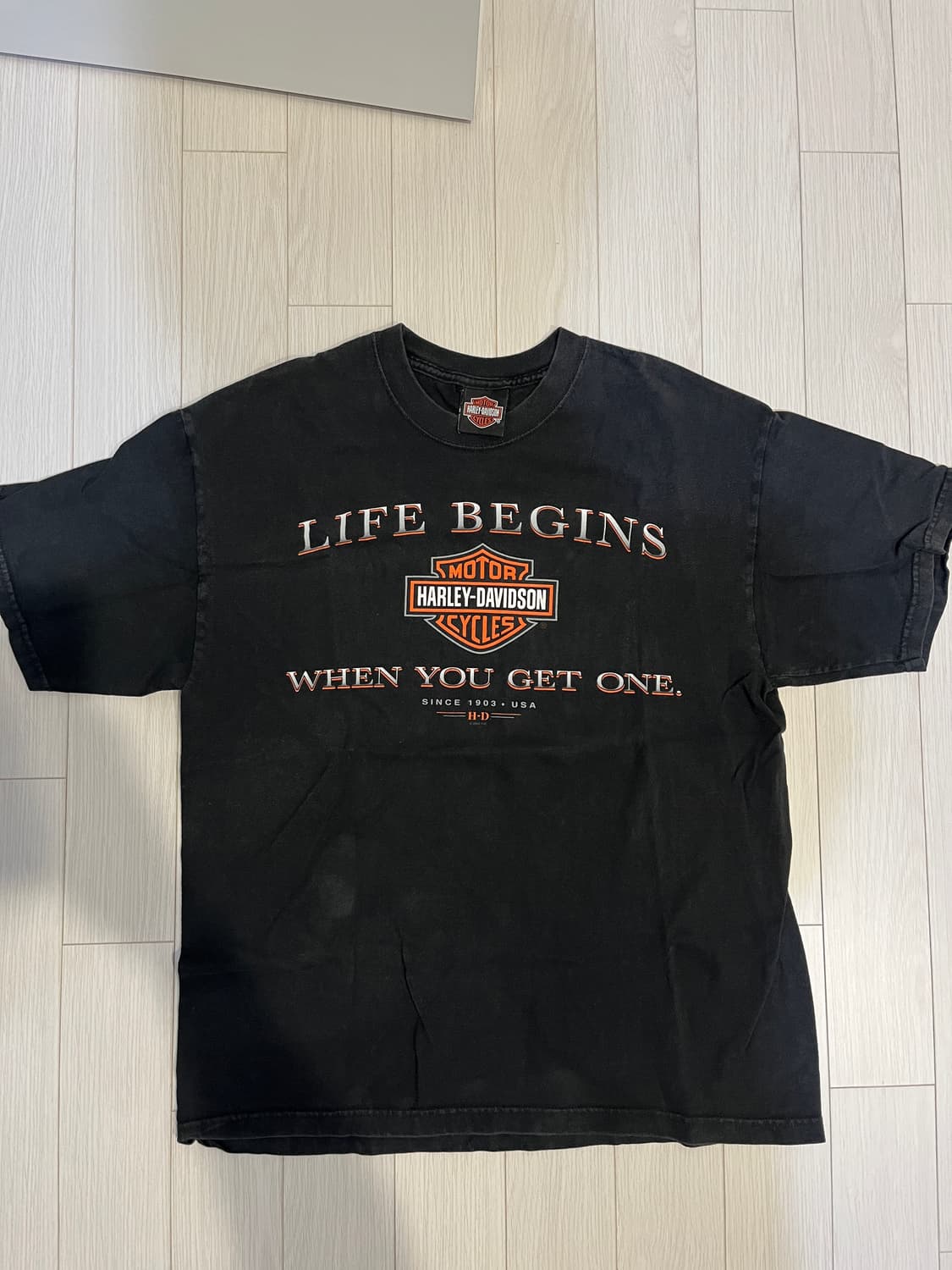 빈티지 할리데이비슨 티셔츠 L made in USA 상품이미지1