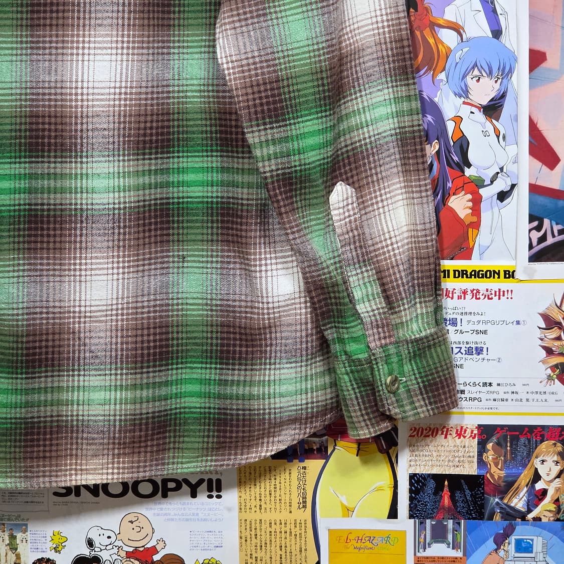 JPN 티엔씨 서프 브라운 체크 셔츠 집업 상품이미지7