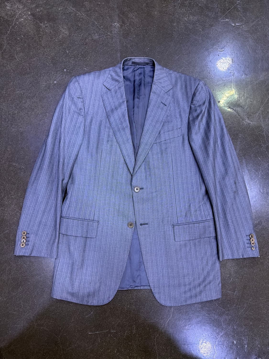 에르메네질도제냐 스트라이프 수트 블레이저 자켓 50R 상품이미지1