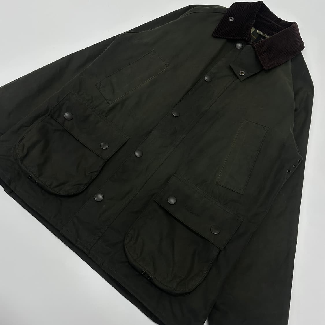 Barbour Beaufort Wax Jacket (olive) 상품이미지4