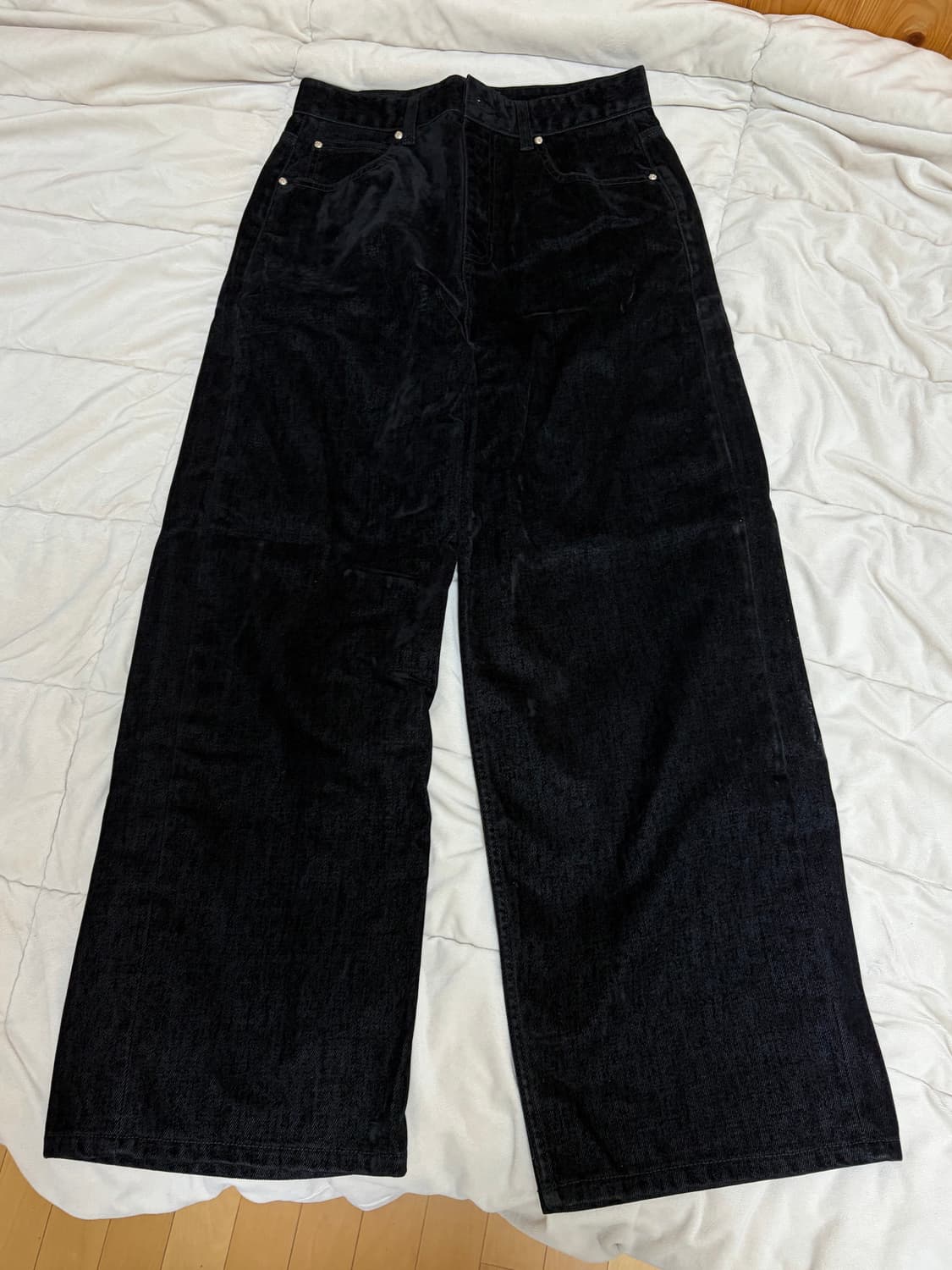썬번프로젝트 VELVET TAPERED DENIM PANTS 팬츠 상품이미지5