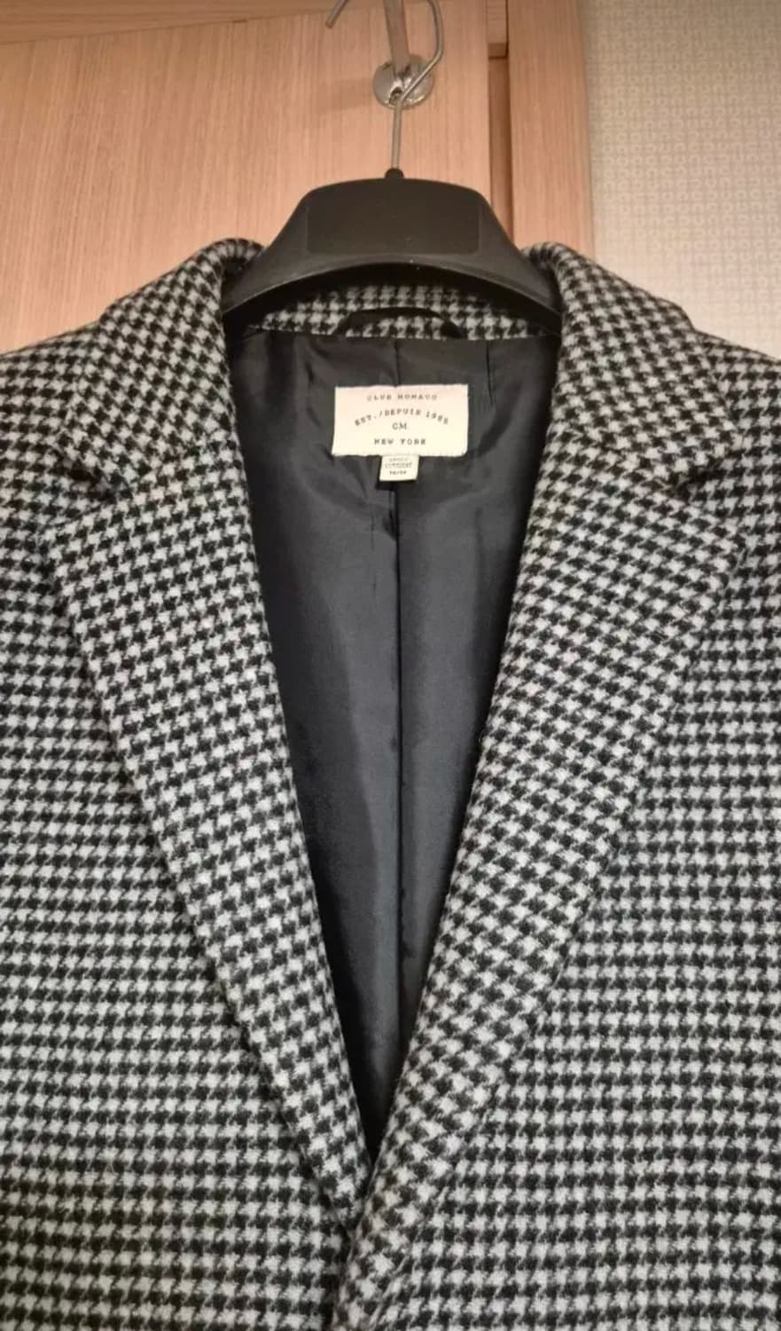 클럽모나코 남성 하운드체크 패턴 코트 M/M (100사이즈) 상품이미지2