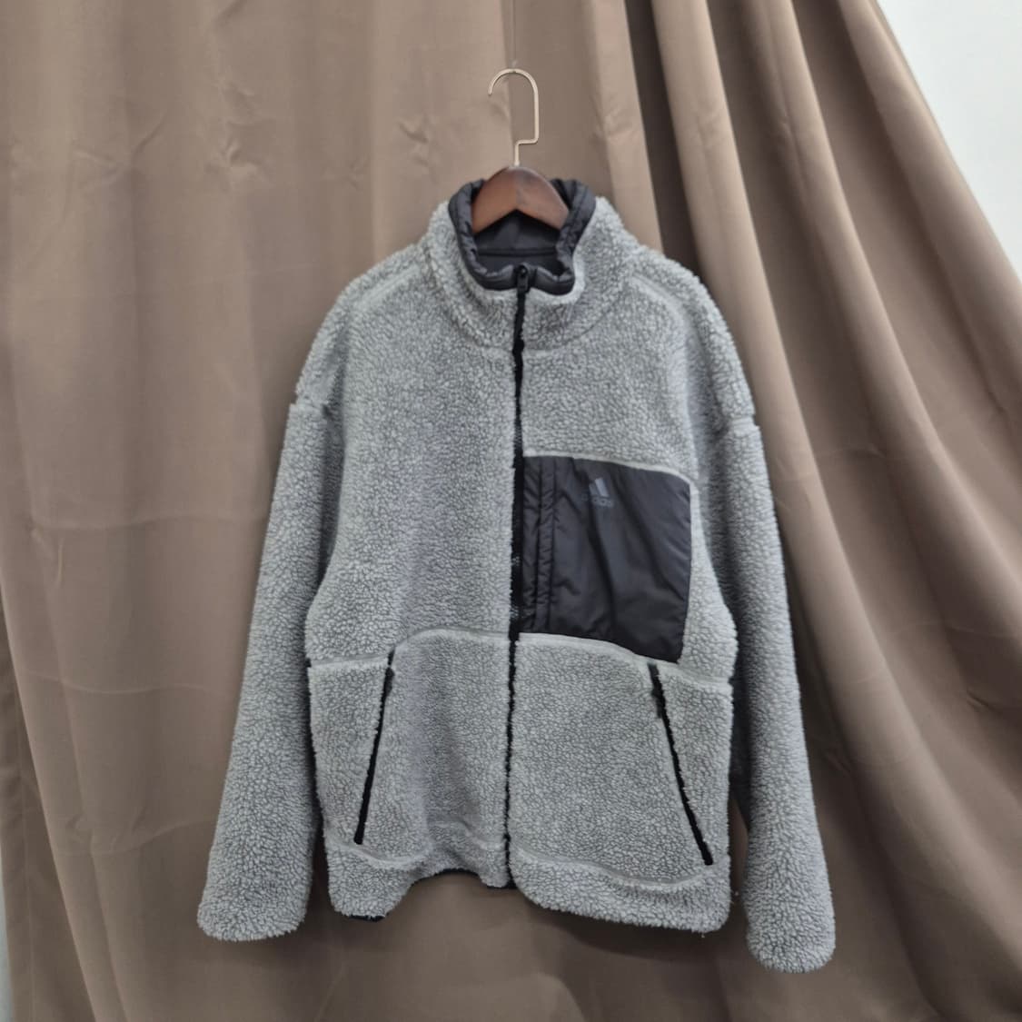 아디다스 쉐르파 양면 플리스 자켓 L 상품이미지1