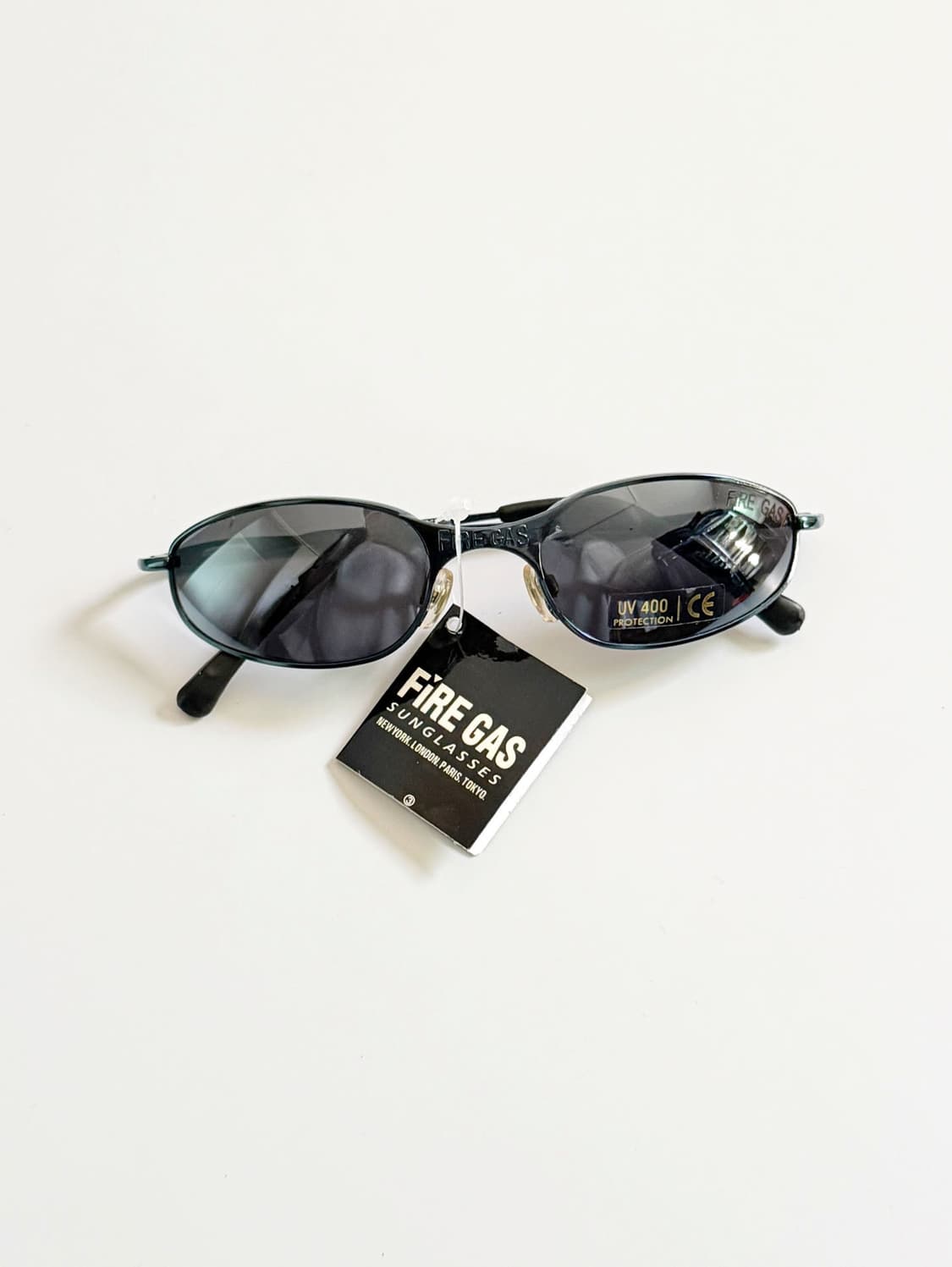90s FIRE GAS 메탈 슬림 오벌 빈티지 선글라스 상품이미지2