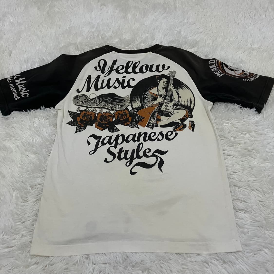 빈티지 로즈 나그랑 스컬 펑키 긴팔 894 y2k 스트릿 모리 갸루 일본 상품이미지1