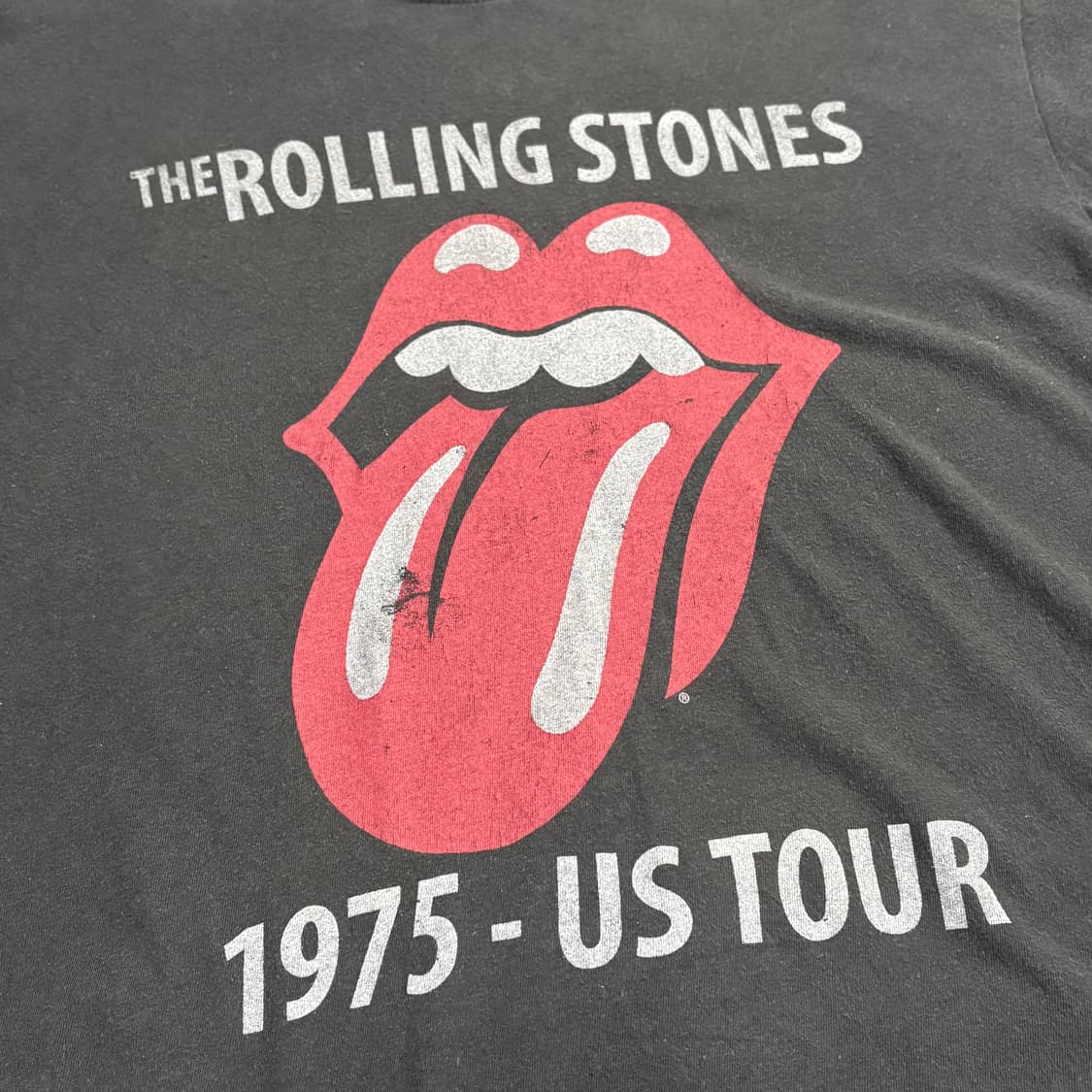롤링스톤즈 1975 US Tour 티셔츠 faded 상품이미지2