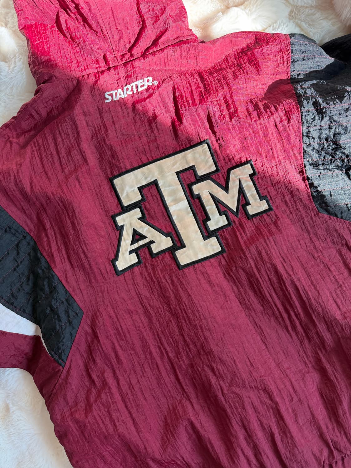Starter Texas A&M Aggies 풀오버 아노락 재킷 상품이미지4