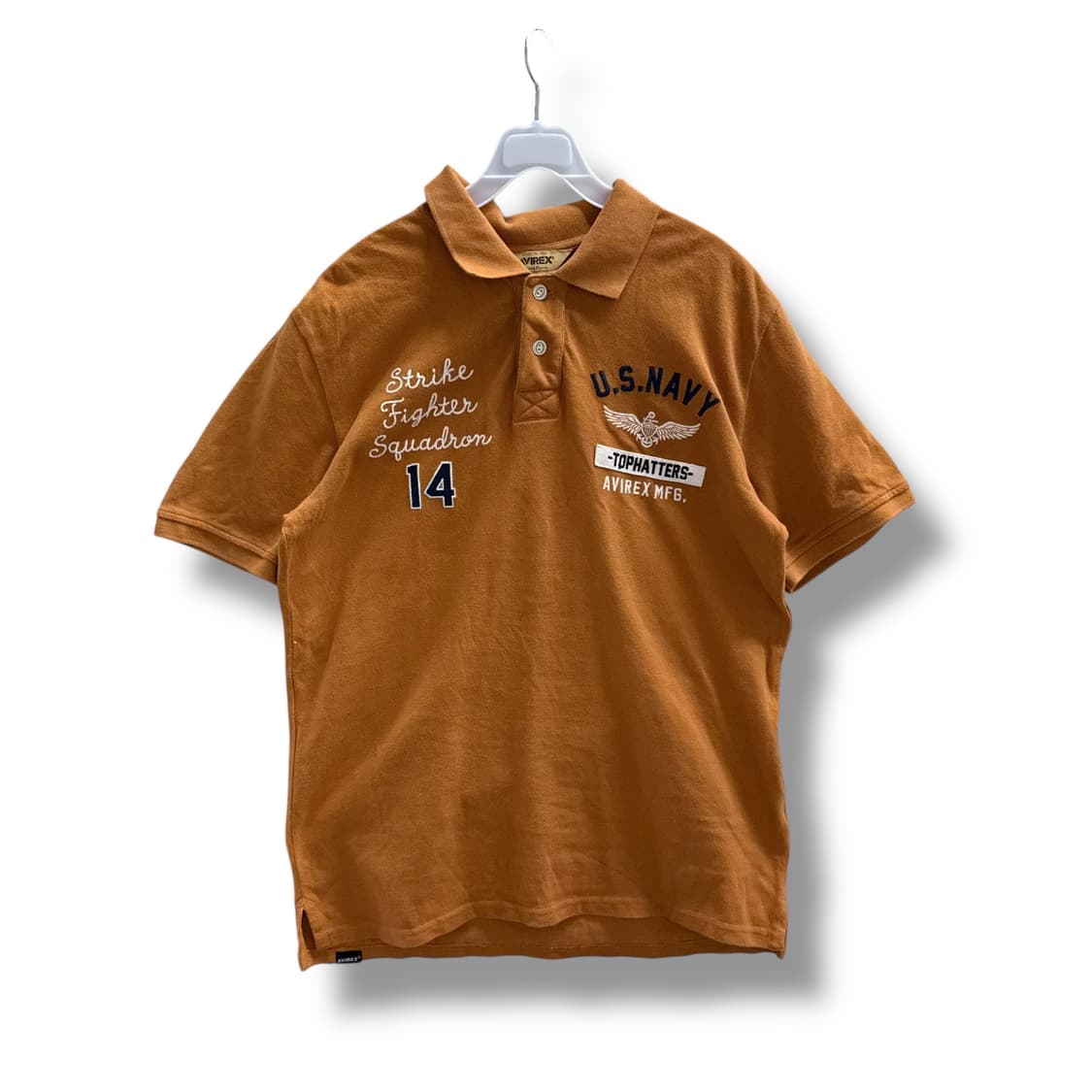 [L] 아비렉스 자수 카라티셔츠 상품이미지3