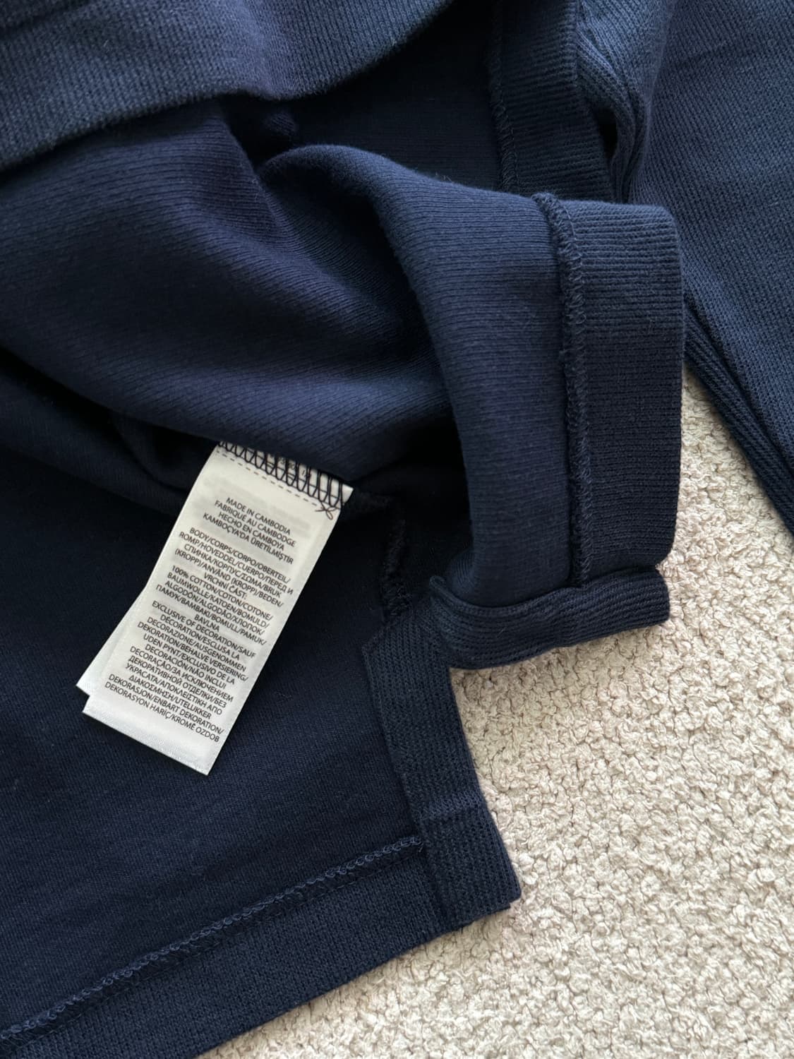 (새상품/정품) 폴로랄프로렌 반집업 맨투맨(네이비/남성M) 상품이미지4