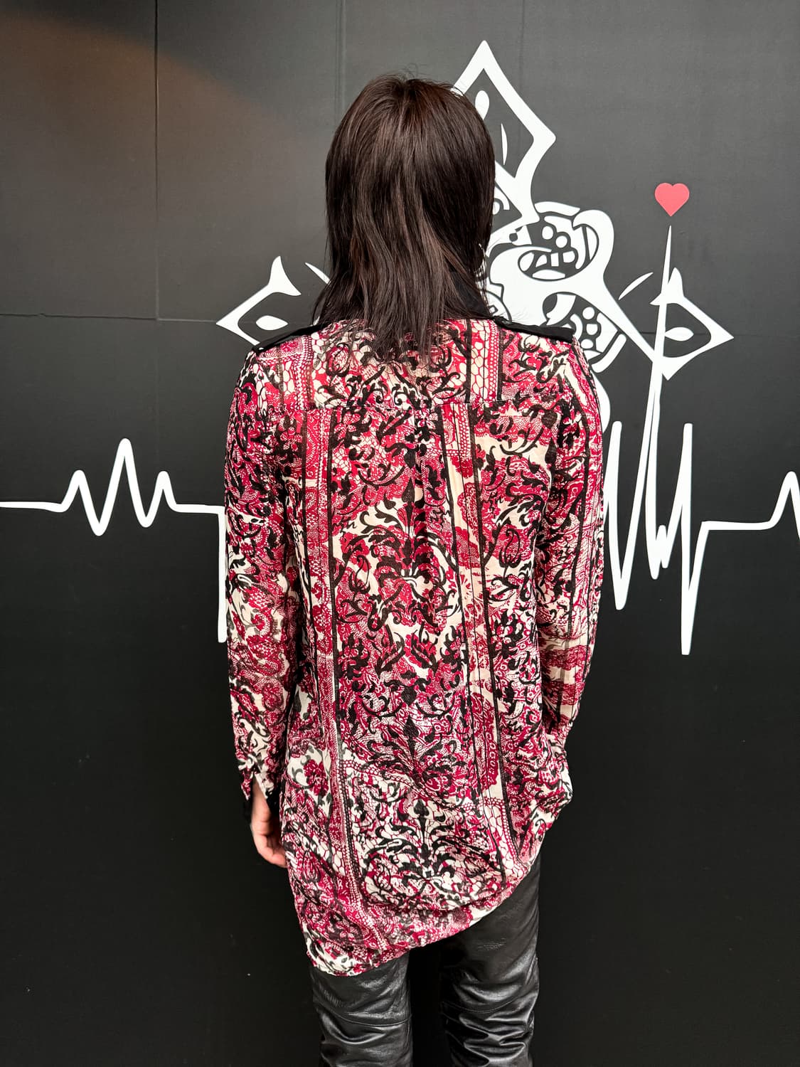 Damask Pattern Long Shirt 상품이미지6