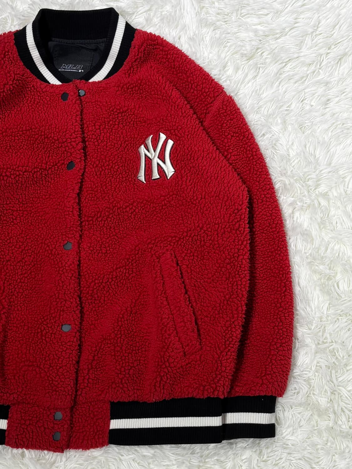 MLB 뉴욕 양키스 레드 플리스 자켓 상품이미지5