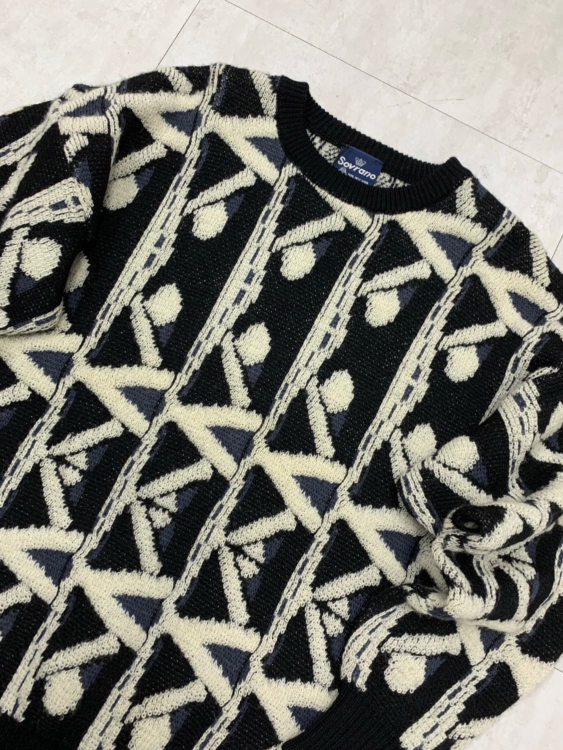 Sovrano 패턴 니트 #455 상품이미지2