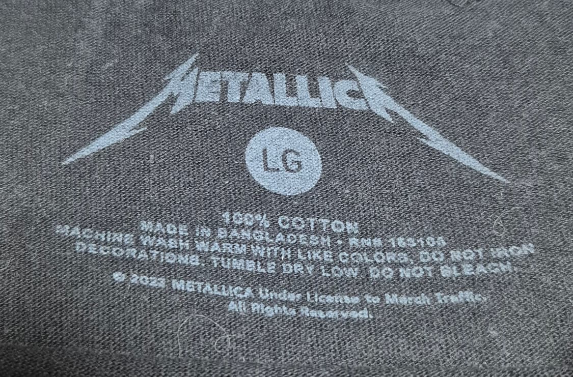 [L]메탈리카 오피셜 티셔츠 -583 상품이미지3