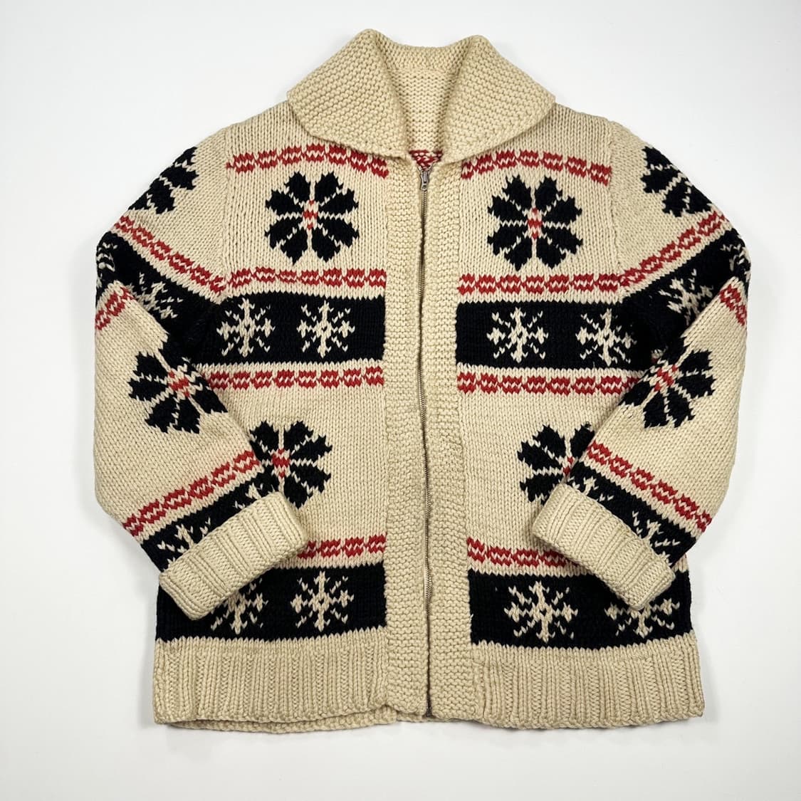 VTG 빈티지 눈꽃 아이보리 코위찬 니트 (L) 상품이미지2